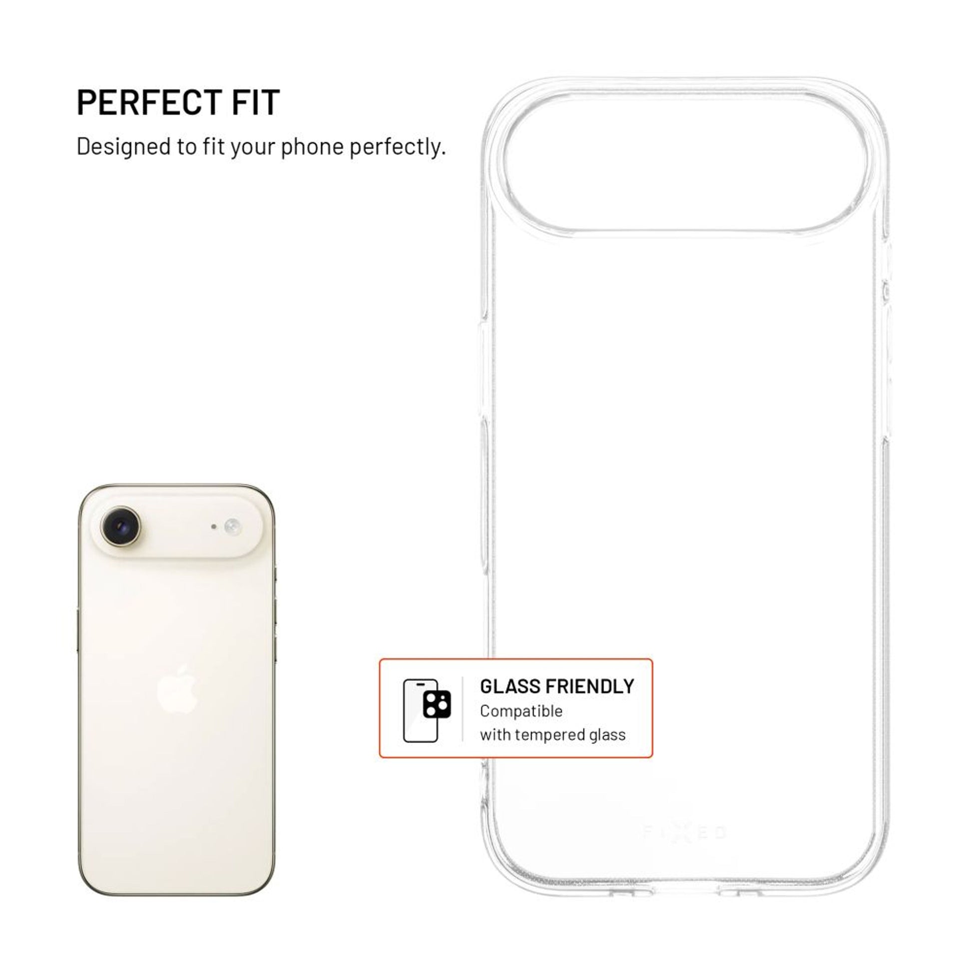 TPU gelový kryt FIXED Story AntiUV pro Apple iPhone 17 Air, čirý - FIXED