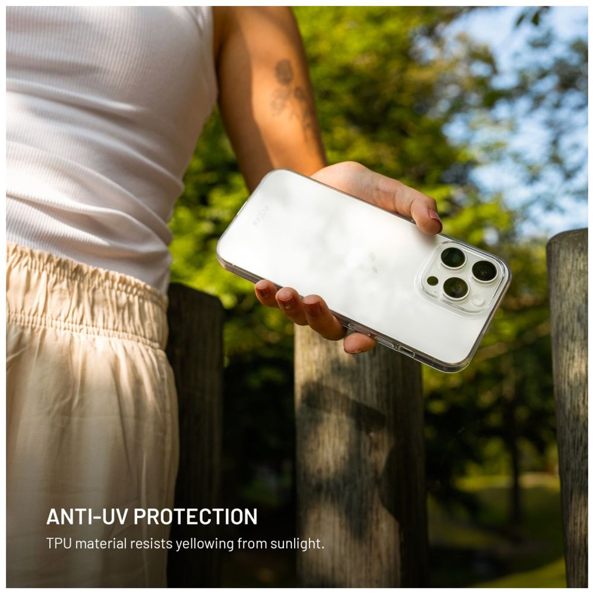 TPU gelový kryt FIXED Story AntiUV pro Apple iPhone 17 Air, čirý - FIXED