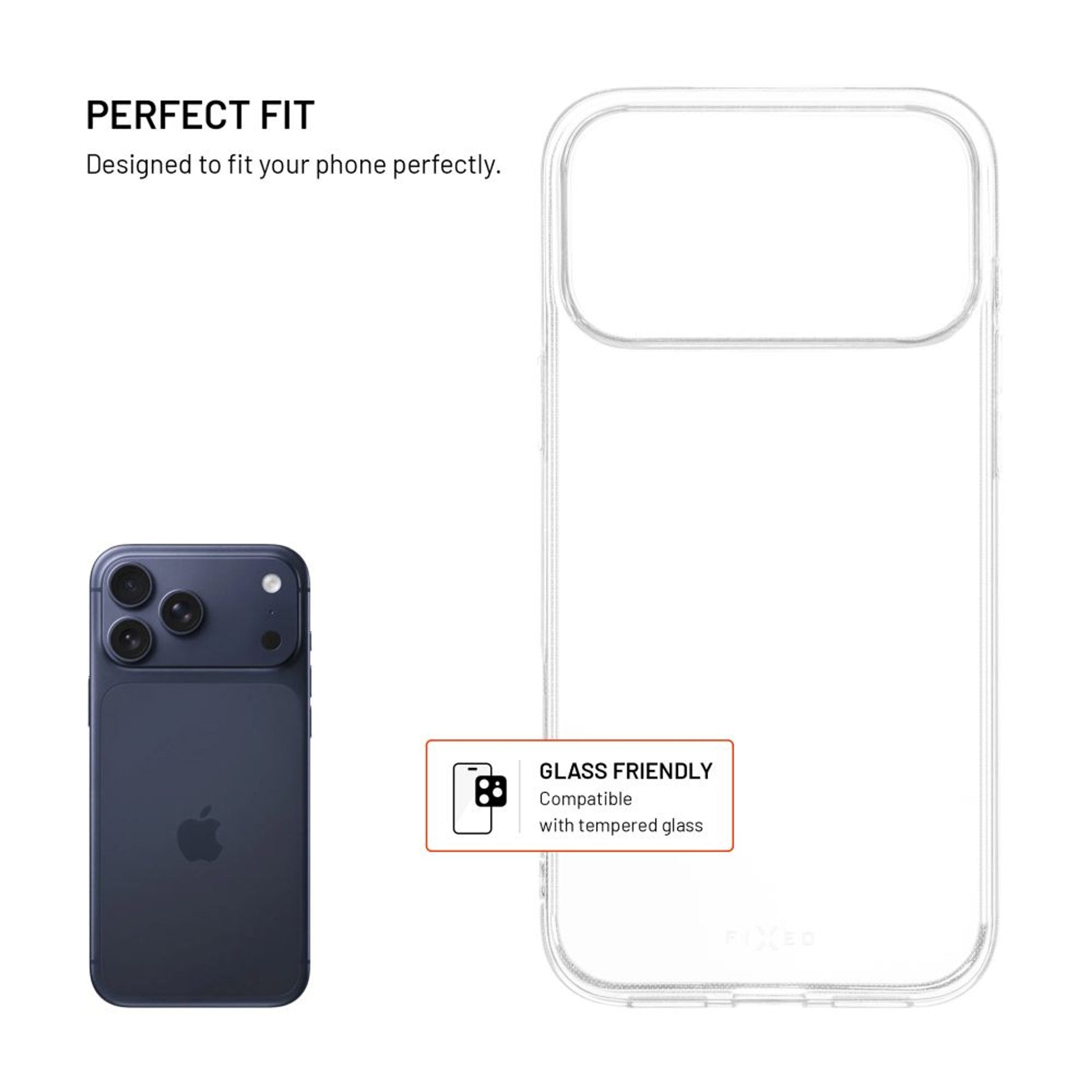 TPU gelový kryt FIXED Story AntiUV pro Apple iPhone 17 Pro Max, čirý - FIXED