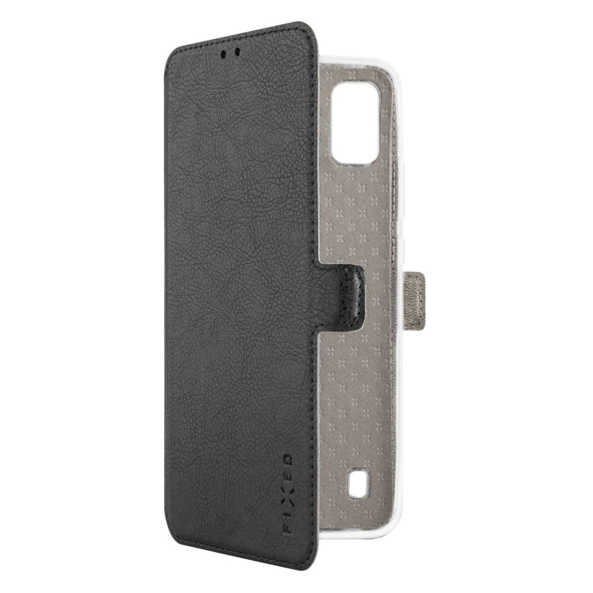 Tenké pouzdro typu kniha FIXED Topic pro ZTE Blade A51 (2021), černé - FIXED