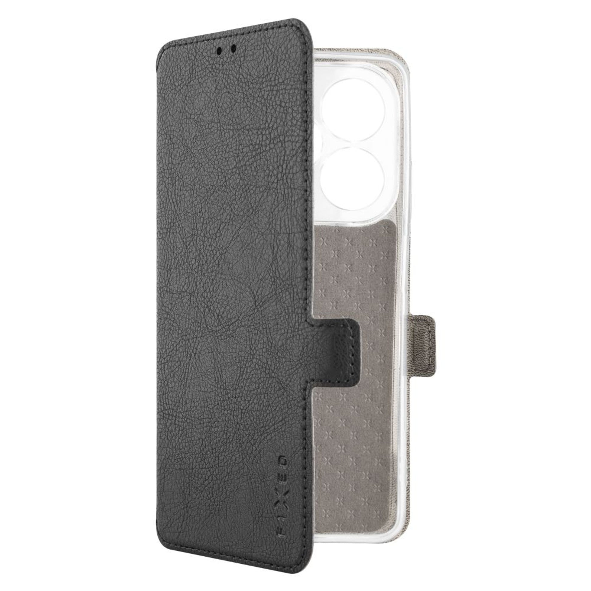 Cienkie etui typu book FIXED Topic do Infinix Hot 40i, czarne - FIXED