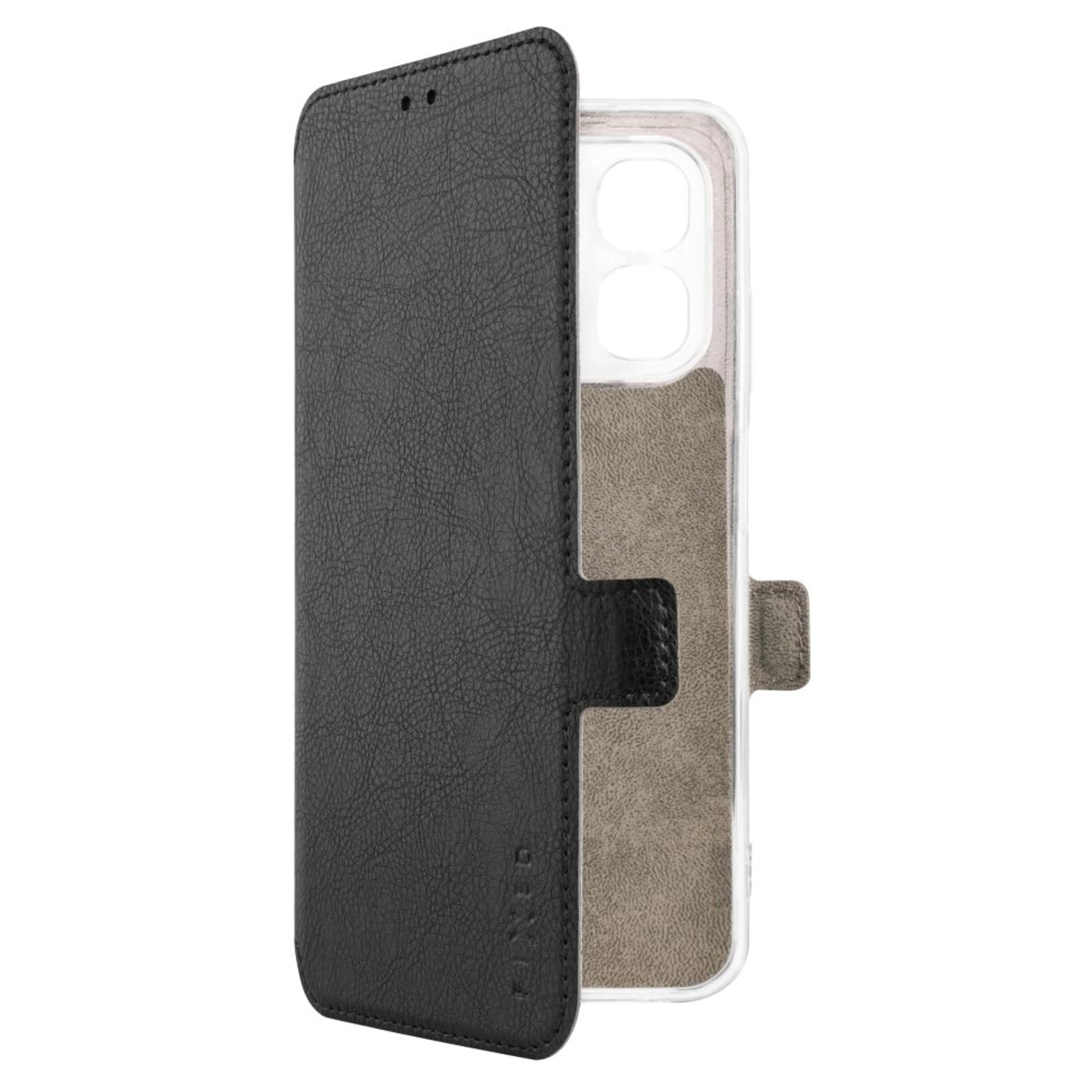 Cienkie etui typu book FIXED Topic do Infinix Smart 9/Hot 50i, czarne - FIXED