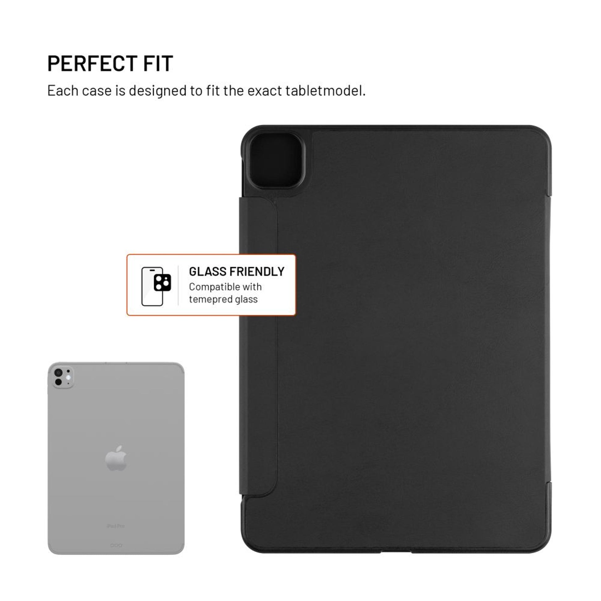 Pouzdro FIXED Trinity Case pro Apple iPad Pro 11" M4 (2024) se stojánkem, černé - FIXED