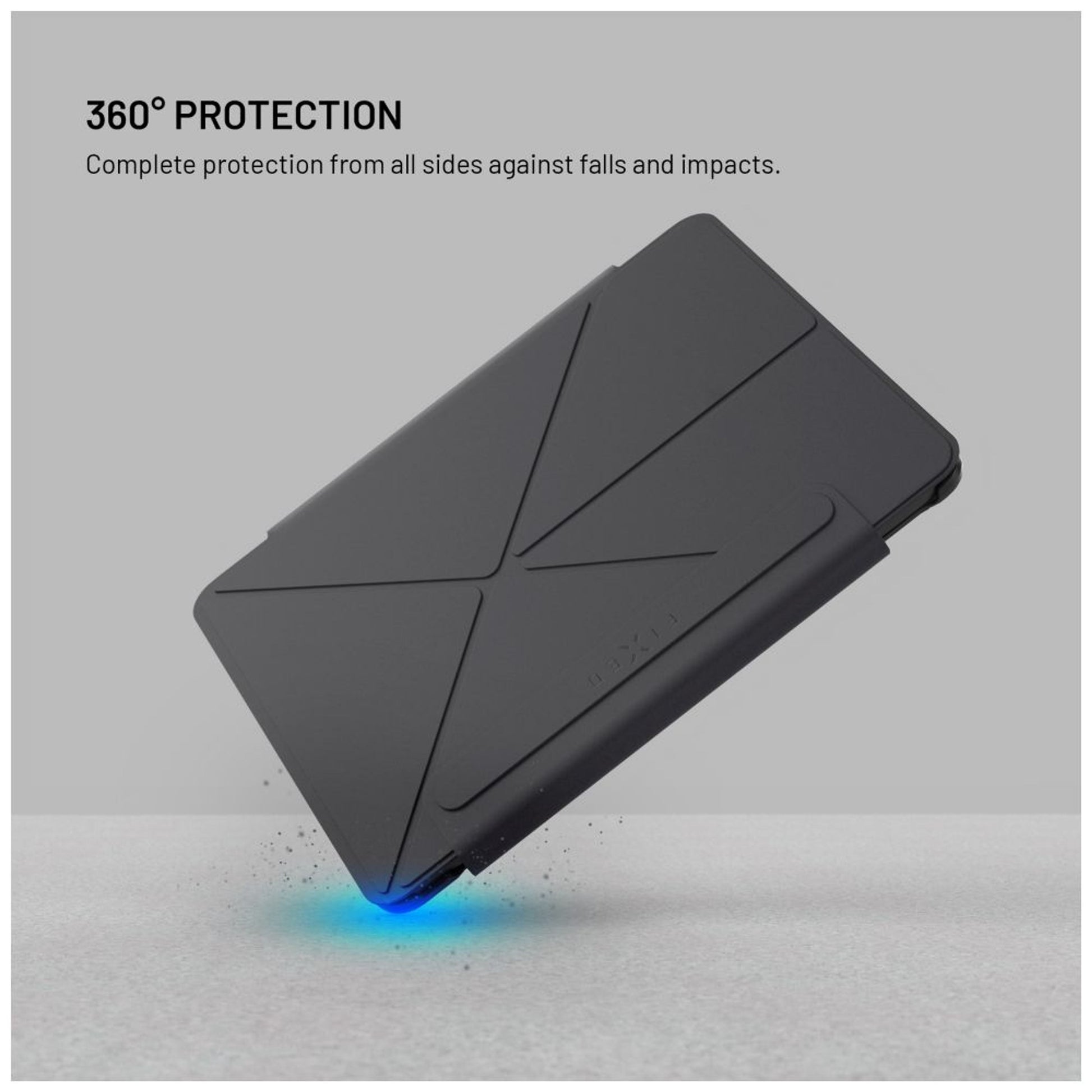 Pouzdro FIXED Trinity Case pro Apple iPad Pro 11" M4 (2024) se stojánkem, černé - FIXED