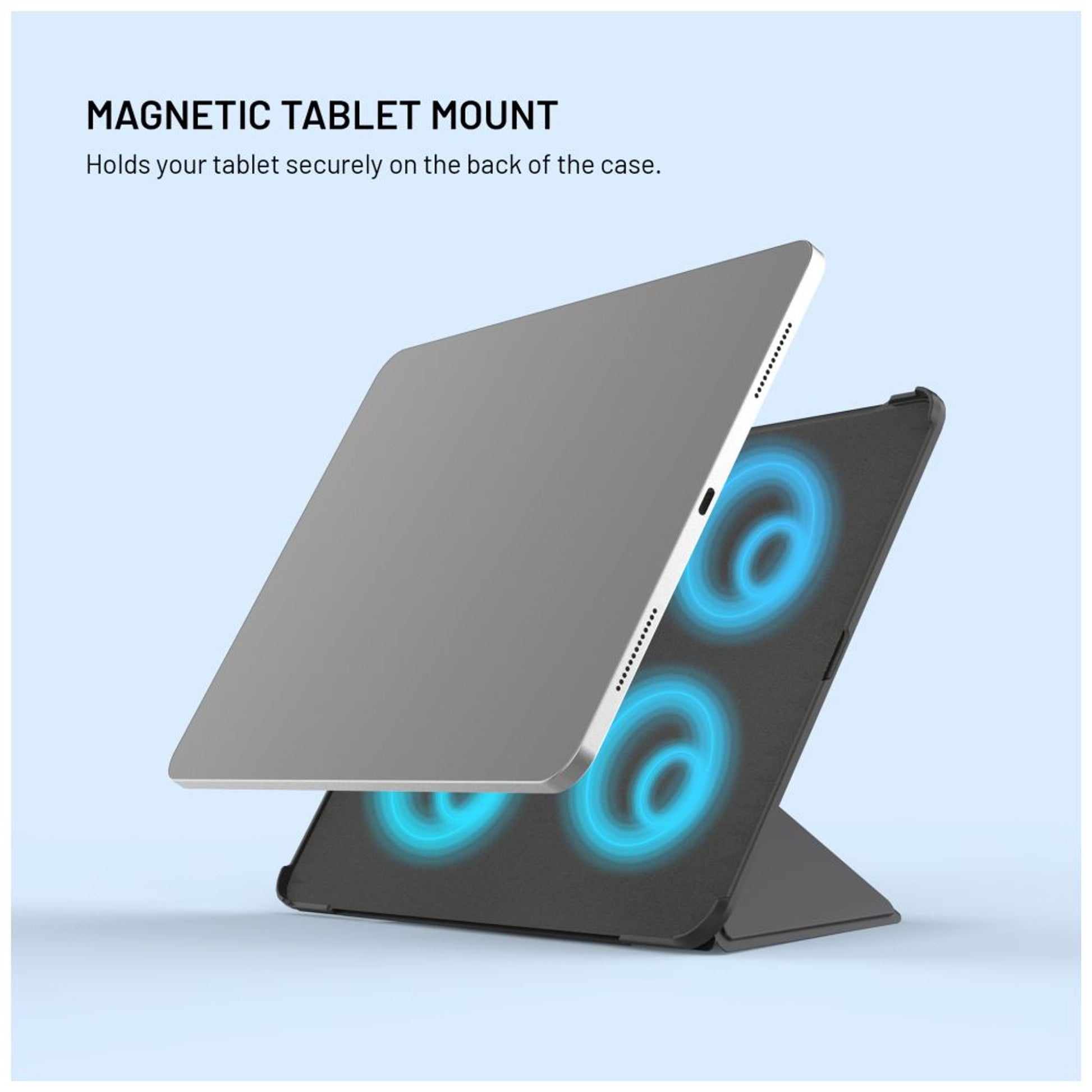 Pouzdro FIXED Trinity Case pro Apple iPad Pro 11" (2018-2022)/iPad Air (2020/2022/2024/2025) se stojánkem, černé - FIXED
