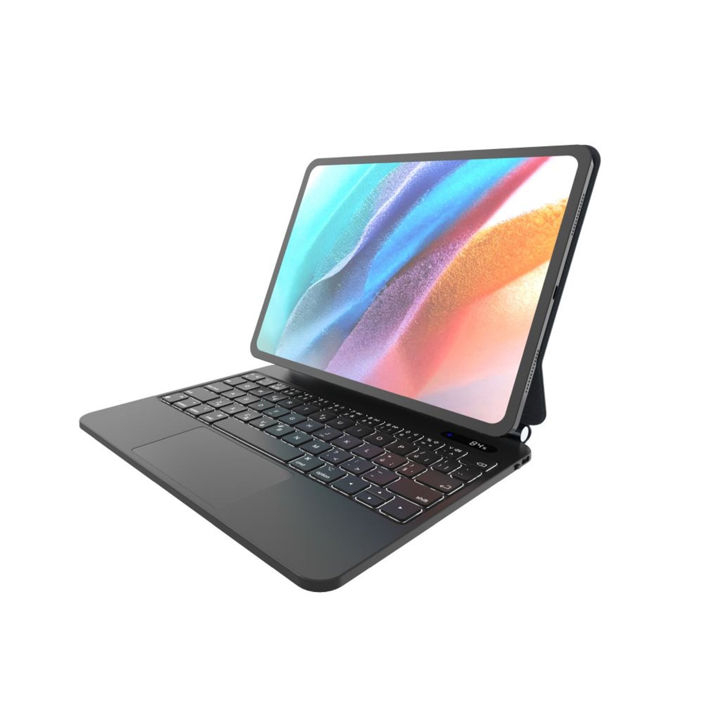Pouzdro s bezdrátovou klávesnicí FIXED Typee pro Apple iPad Pro 11" (2018-2022)/iPad Air (2020-2025), CZ, černé - FIXED