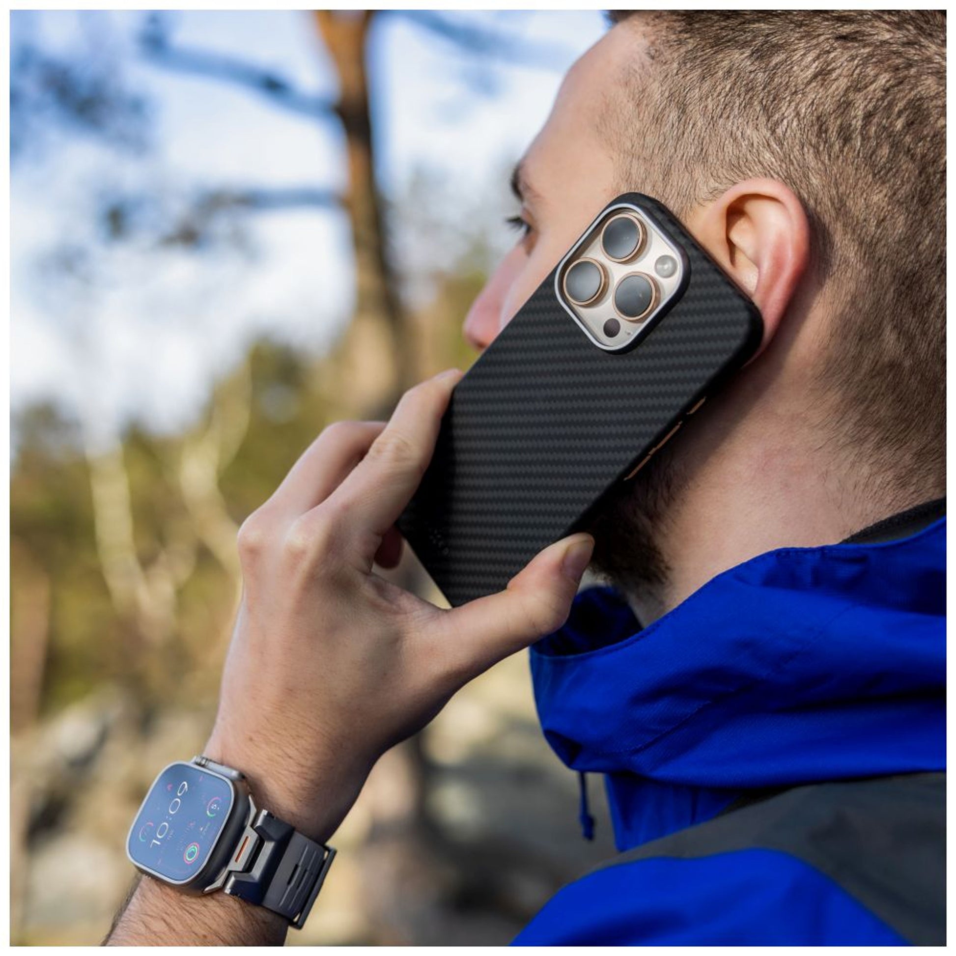 Aramidový zadní kryt FIXED MagVelar s podporou MagSafe pro Apple iPhone 17, černý - FIXED