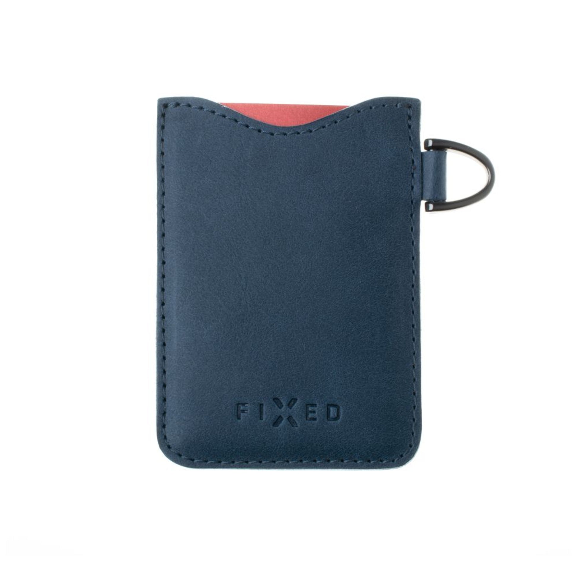 Kožené pouzdro na karty FIXED Cards, modré - FIXED