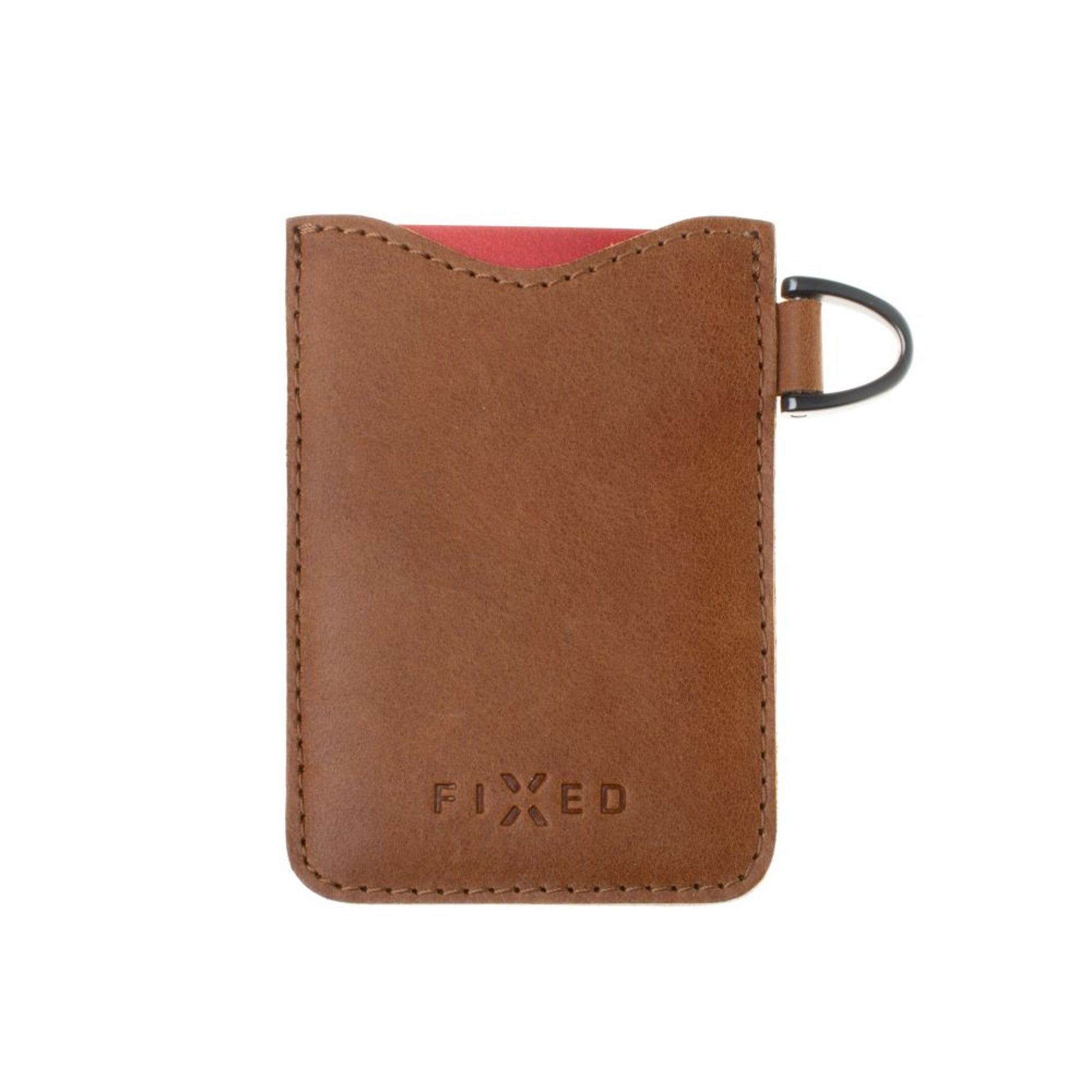Kožené pouzdro na karty FIXED Cards, hnědé - FIXED