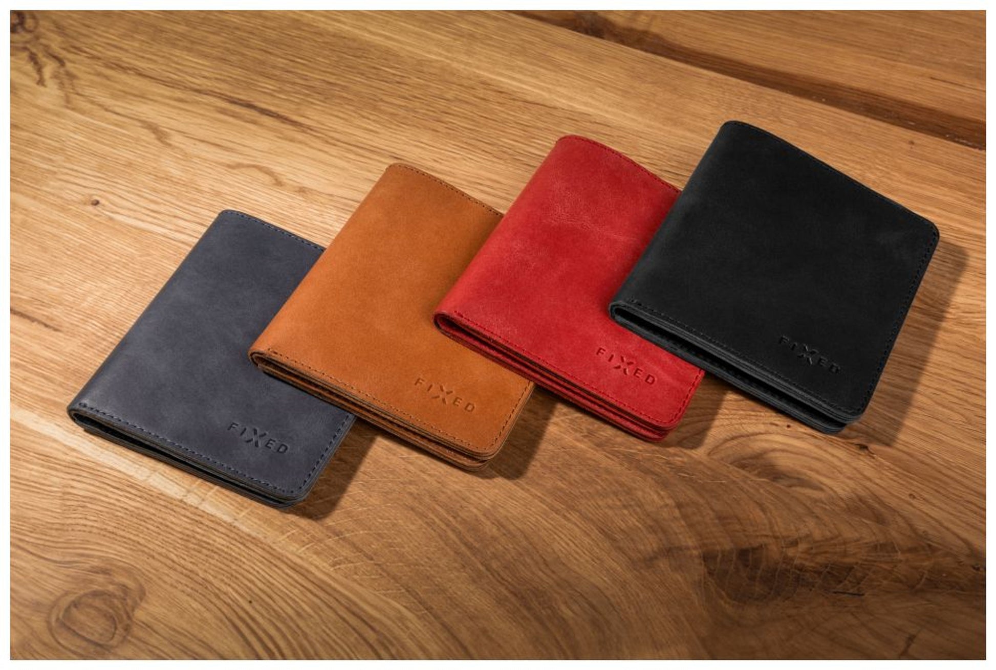 Kožená peněženka FIXED Classic Wallet z pravé hovězí kůže, černá - FIXED