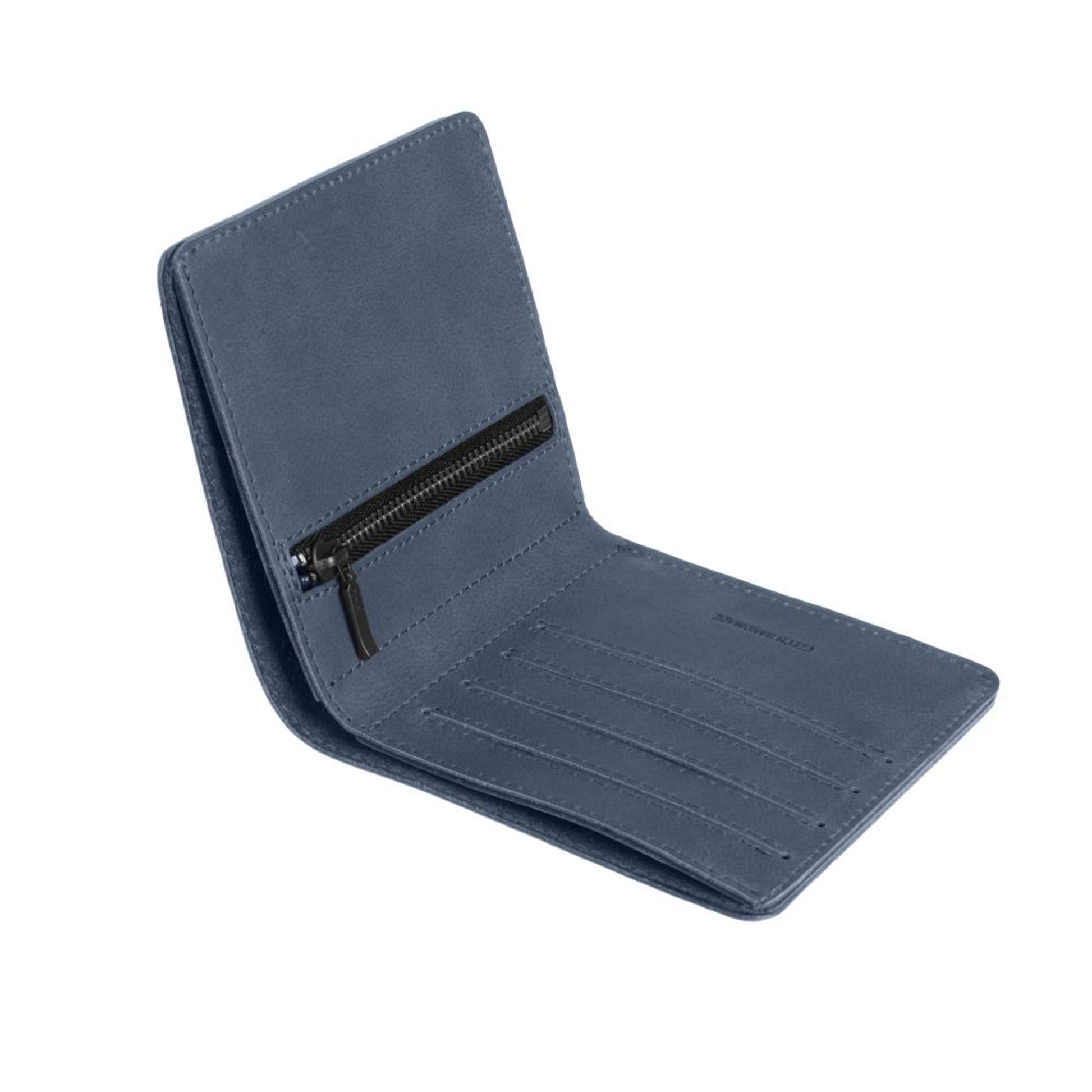 Kožená peněženka FIXED Classic Wallet z pravé hovězí kůže, modrá - FIXED