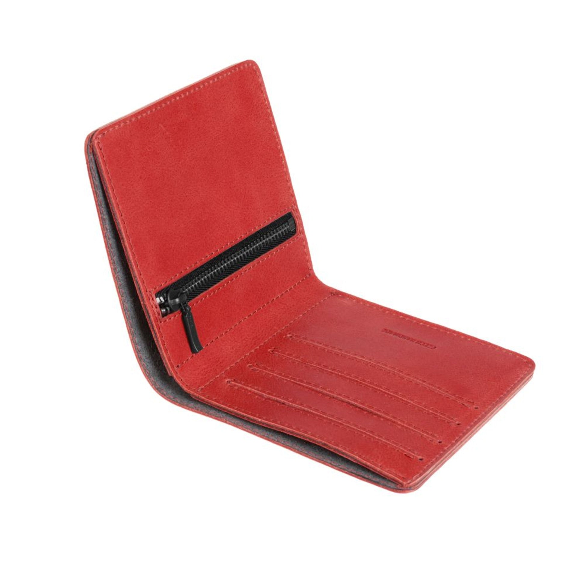 Kožená peněženka FIXED Classic Wallet z pravé hovězí kůže, červená - FIXED