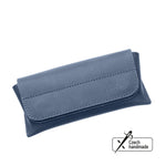 Pouzdro na brýle FIXED Case for Glasses s kapsou pro smart tracker, modré - FIXED