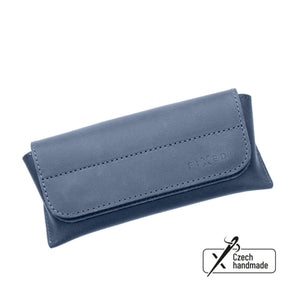 Pouzdro na brýle FIXED Case for Glasses s kapsou pro smart tracker, modré - FIXED