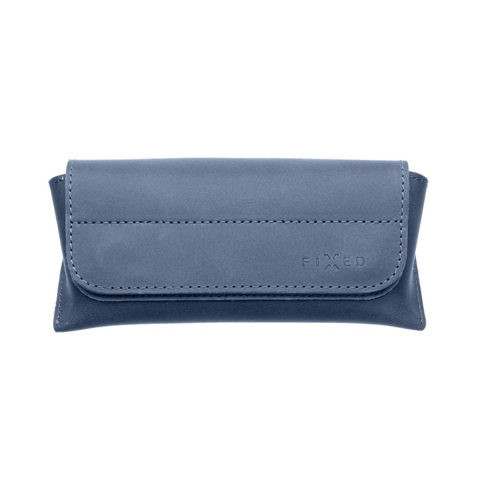 Pouzdro na brýle FIXED Case for Glasses s kapsou pro smart tracker, modré - FIXED