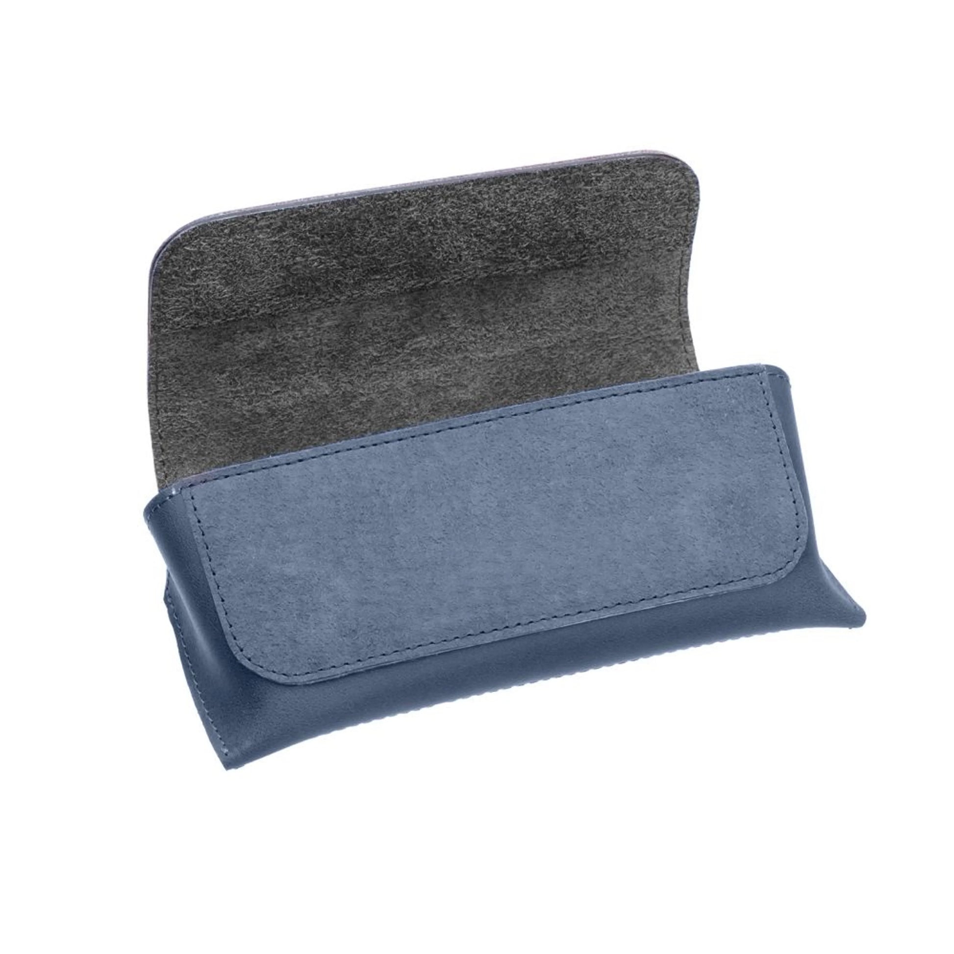 Pouzdro na brýle FIXED Case for Glasses s kapsou pro smart tracker, modré - FIXED