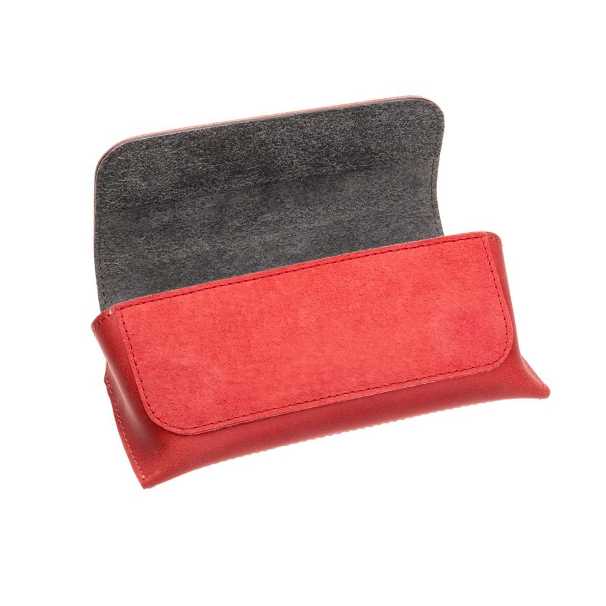 Pouzdro na brýle FIXED Case for Glasses s kapsou pro smart tracker, červené - FIXED