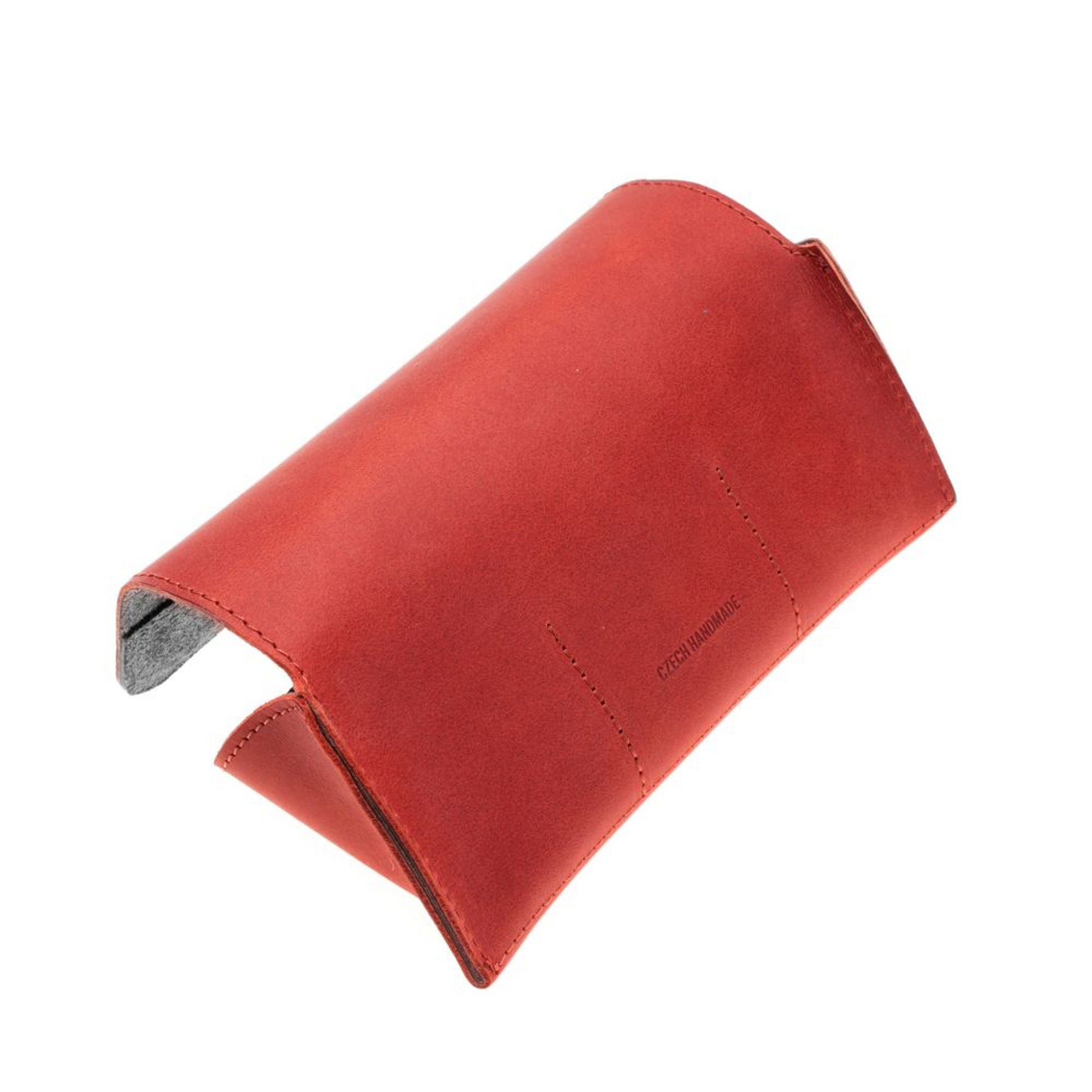 Pouzdro na brýle FIXED Case for Glasses s kapsou pro smart tracker, červené - FIXED