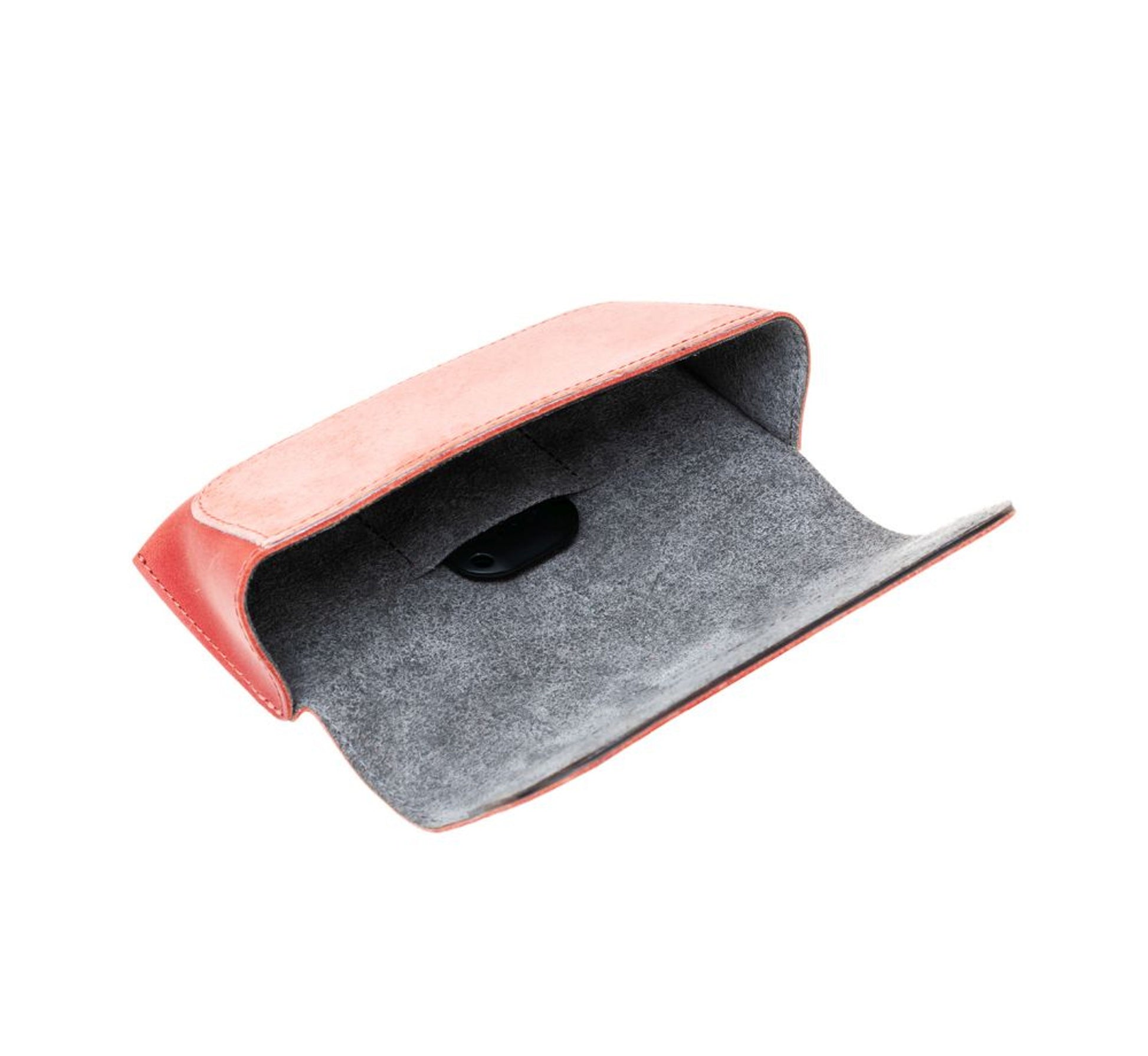 Pouzdro na brýle FIXED Case for Glasses s kapsou pro smart tracker, červené - FIXED