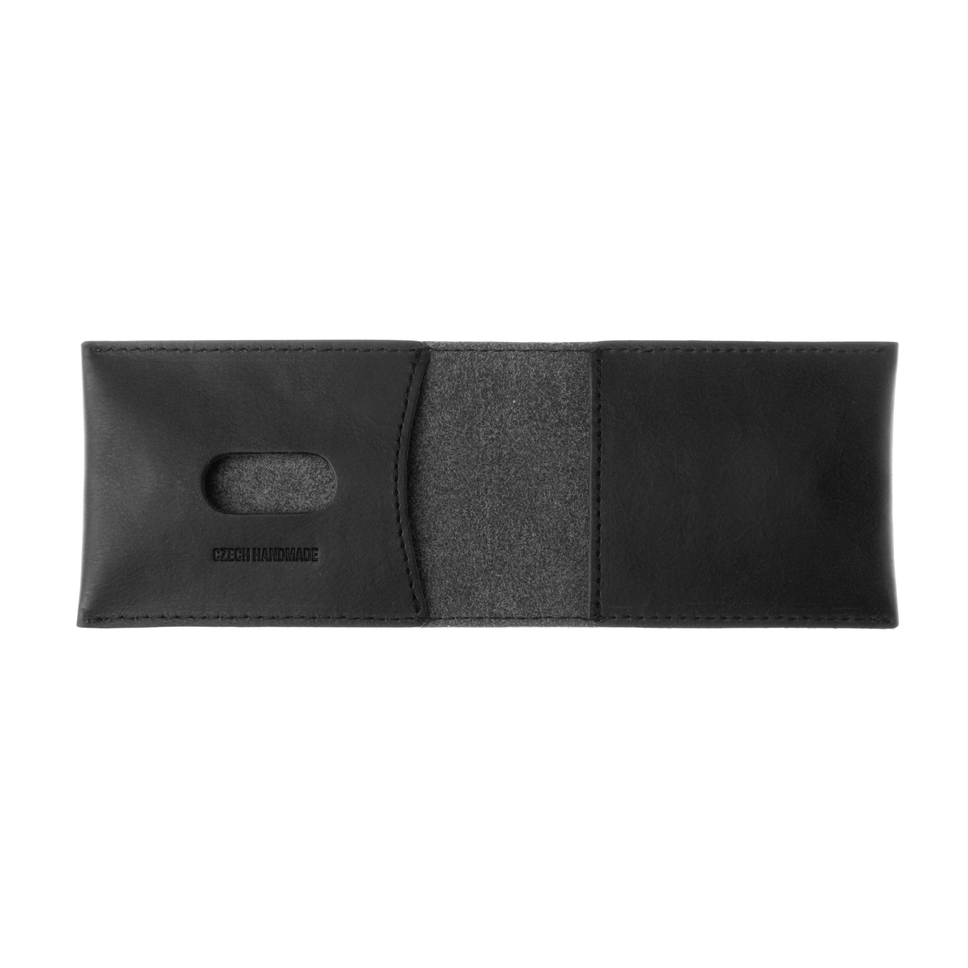 Kožená peněženka FIXED Wallet z pravé hovězí kůže, černá - FIXED