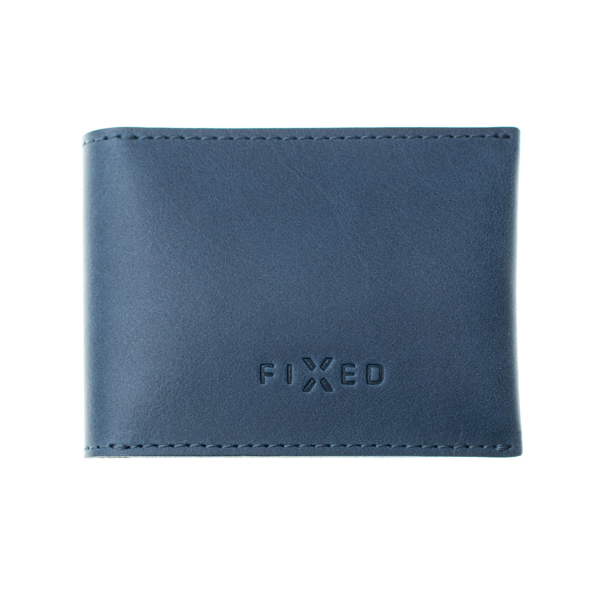 Kožená peněženka FIXED Wallet z pravé hovězí kůže, modrá - FIXED