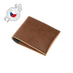 Kožená peněženka FIXED Wallet z pravé hovězí kůže, hnědá - FIXED