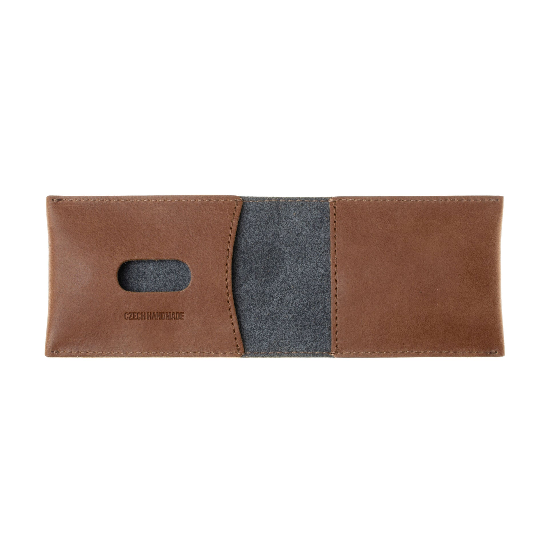 Kožená peněženka FIXED Wallet z pravé hovězí kůže, hnědá - FIXED