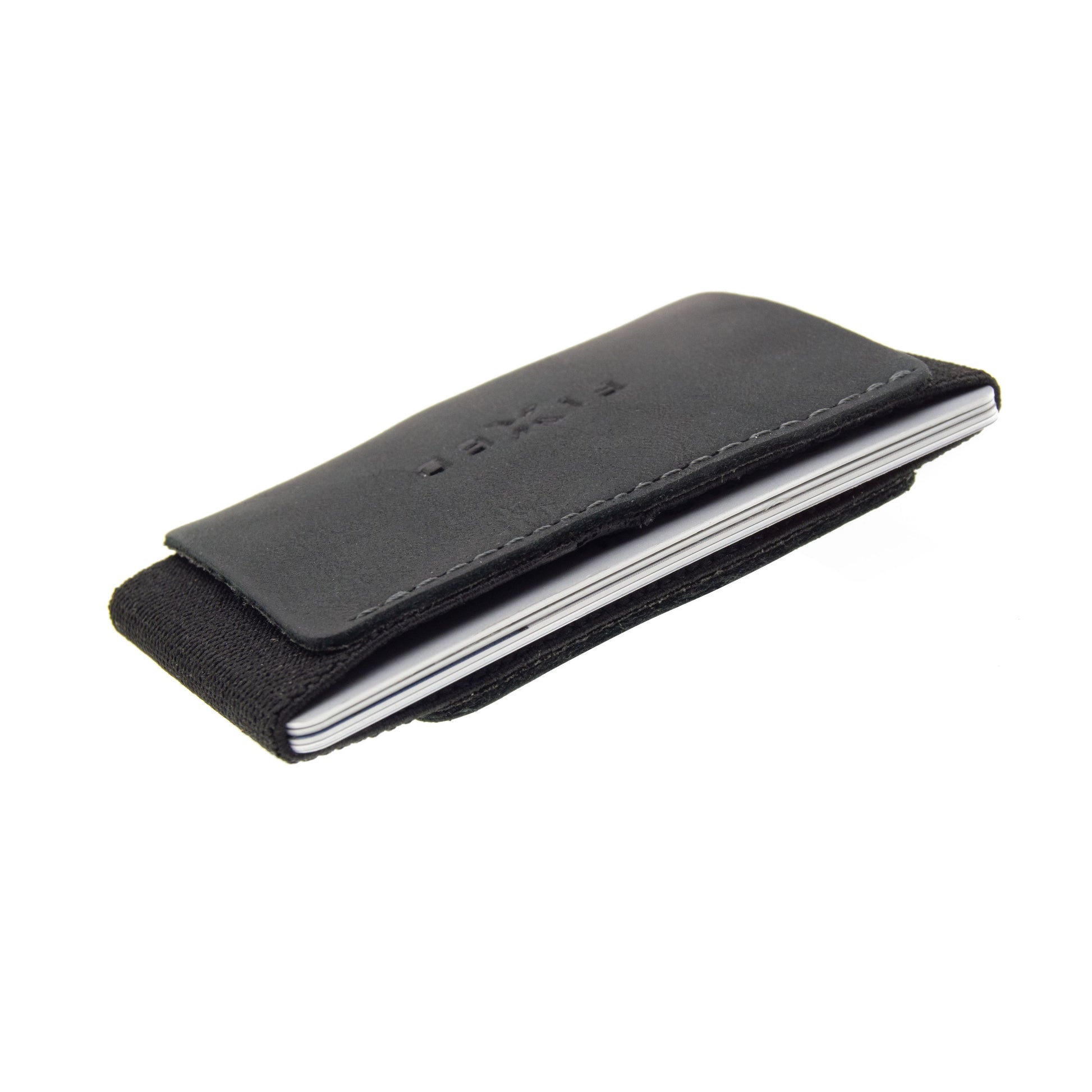 Kožená peněženka FIXED Tiny Wallet z pravé hovězí kůže, černá - FIXED