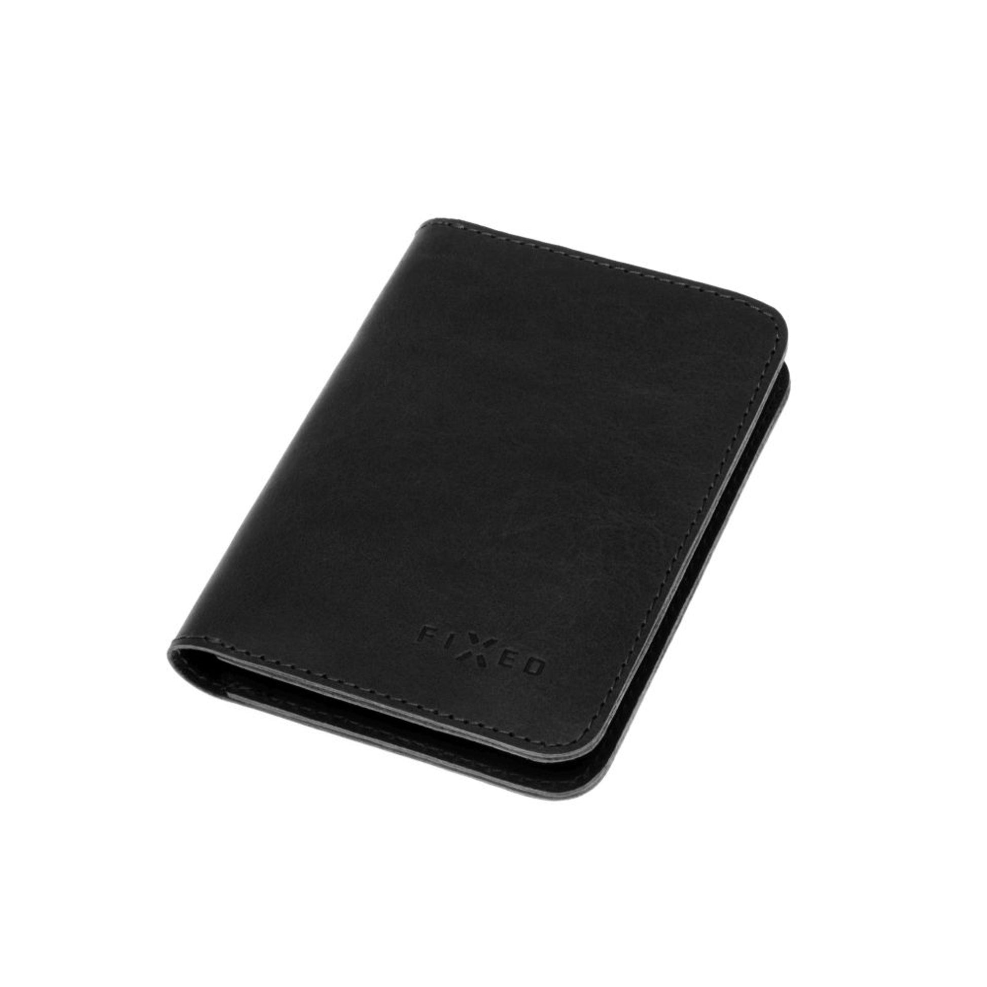 Kožená peněženka FIXED Wallet XL, černá - FIXED