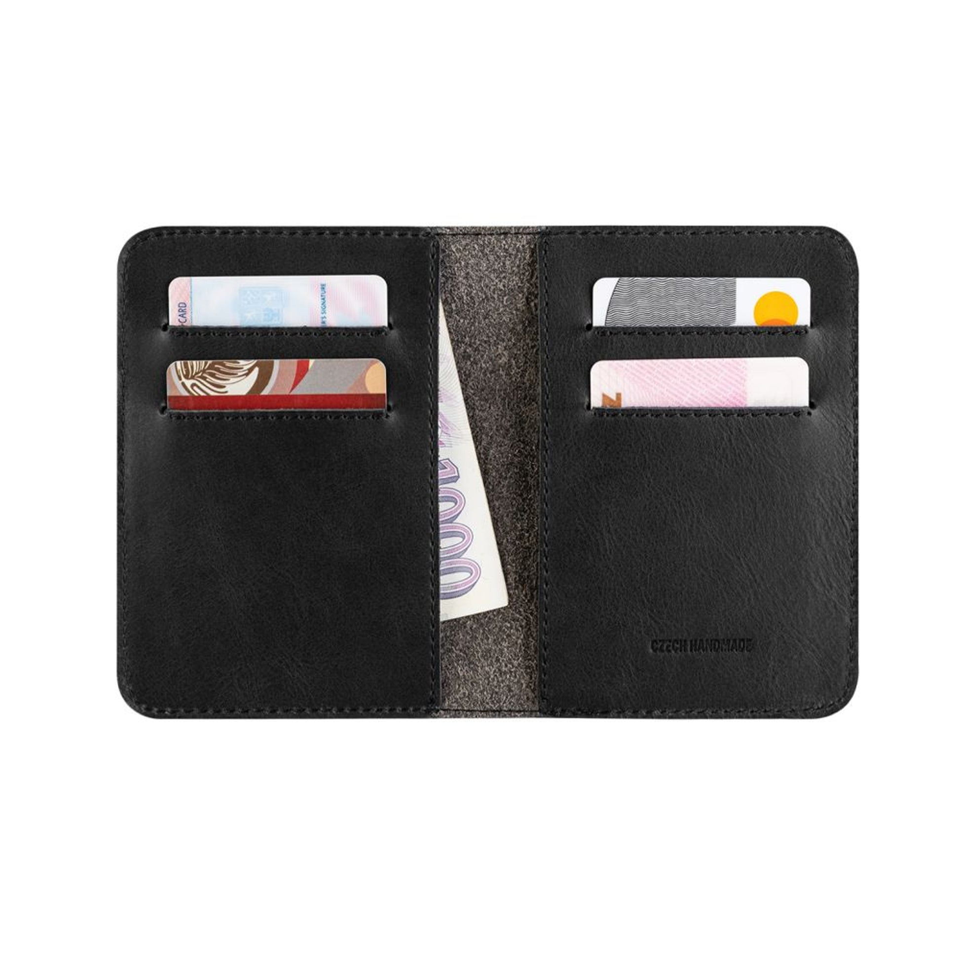 Kožená peněženka FIXED Wallet XL, černá - FIXED
