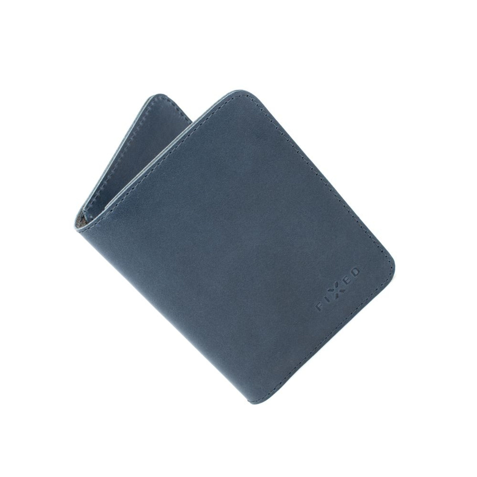Kožená peněženka FIXED Wallet XL, modrá - FIXED