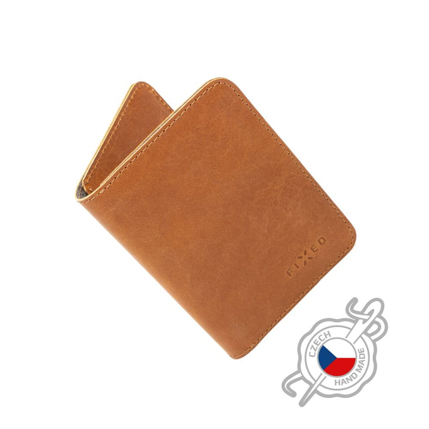 Kožená peněženka FIXED Wallet XL, hnědá - FIXED