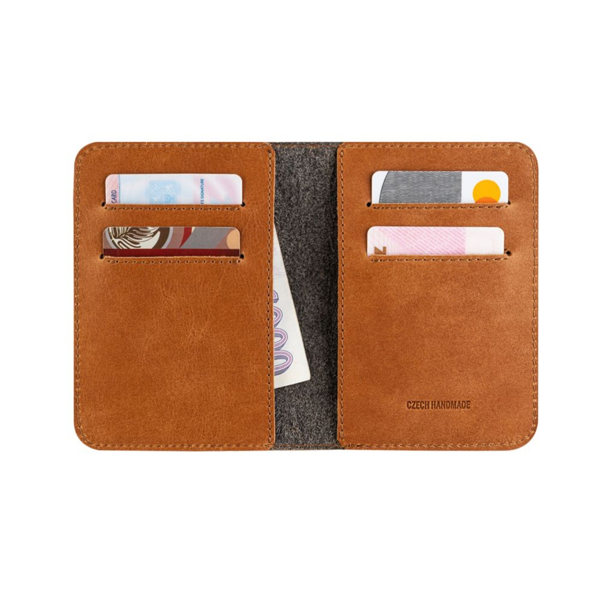 Kožená peněženka FIXED Wallet XL, hnědá - FIXED