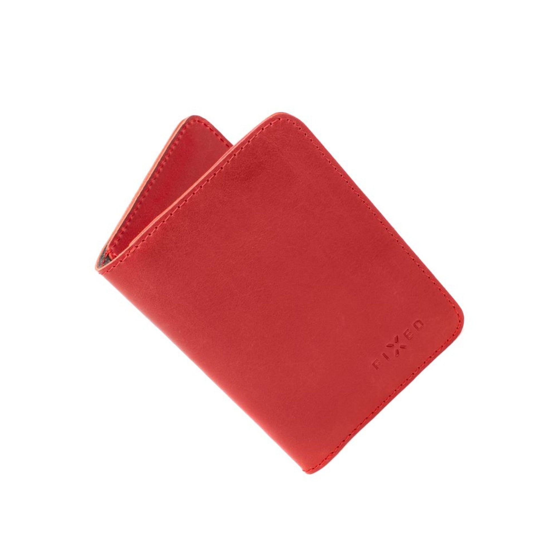 Kožená peněženka FIXED Wallet XL, červená - FIXED