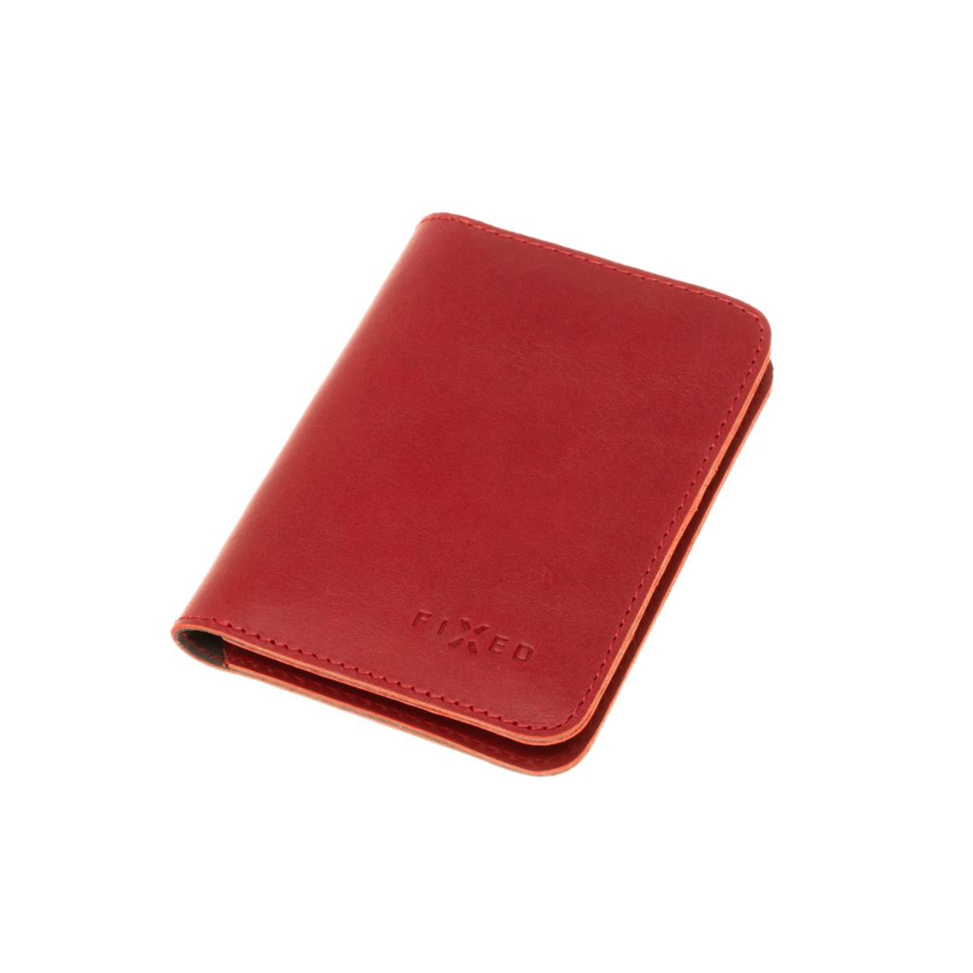 Kožená peněženka FIXED Wallet XL, červená - FIXED