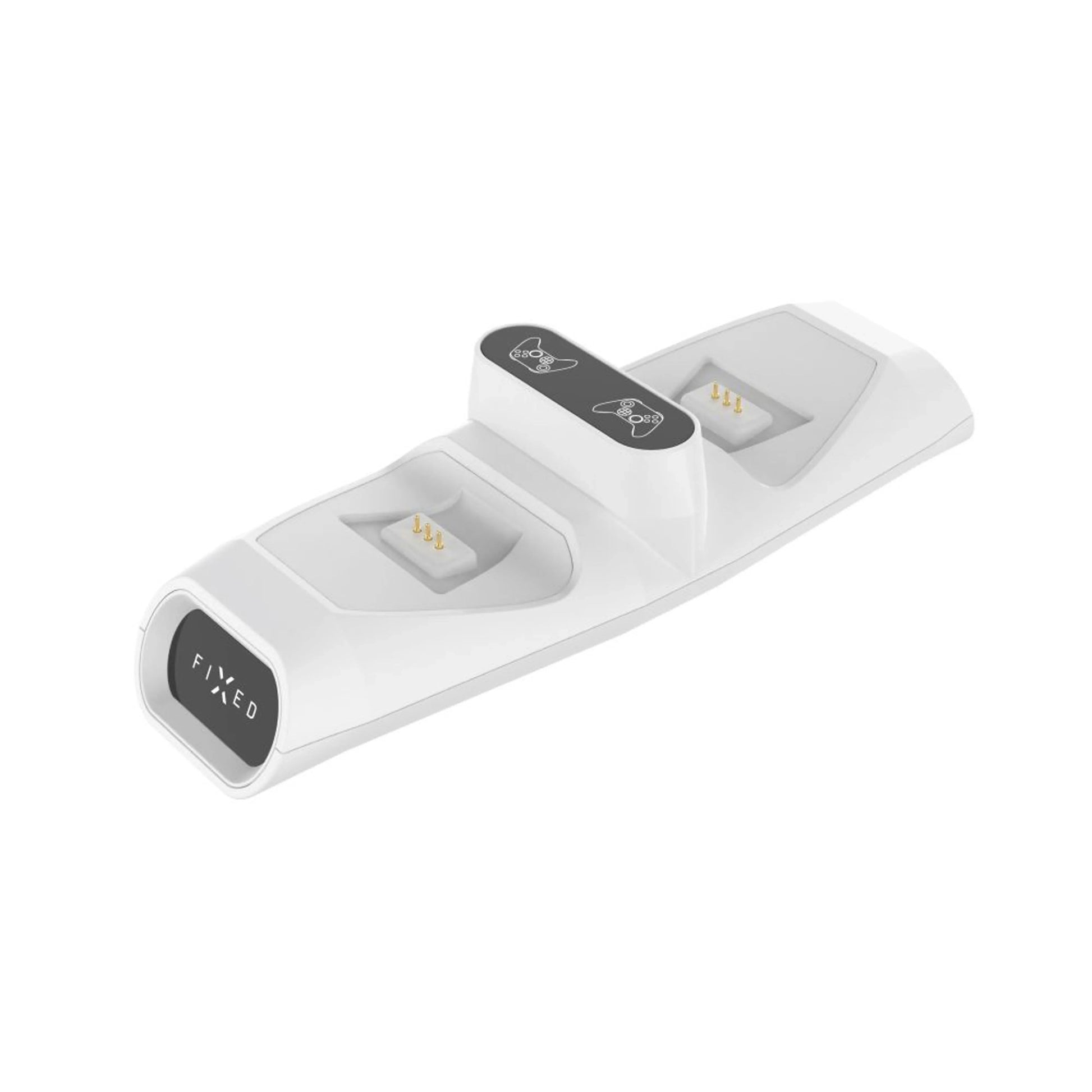 Dobíjecí stanice FIXED pro dva bezdrátové ovladače Xbox Series S, X a One, bílá - FIXED