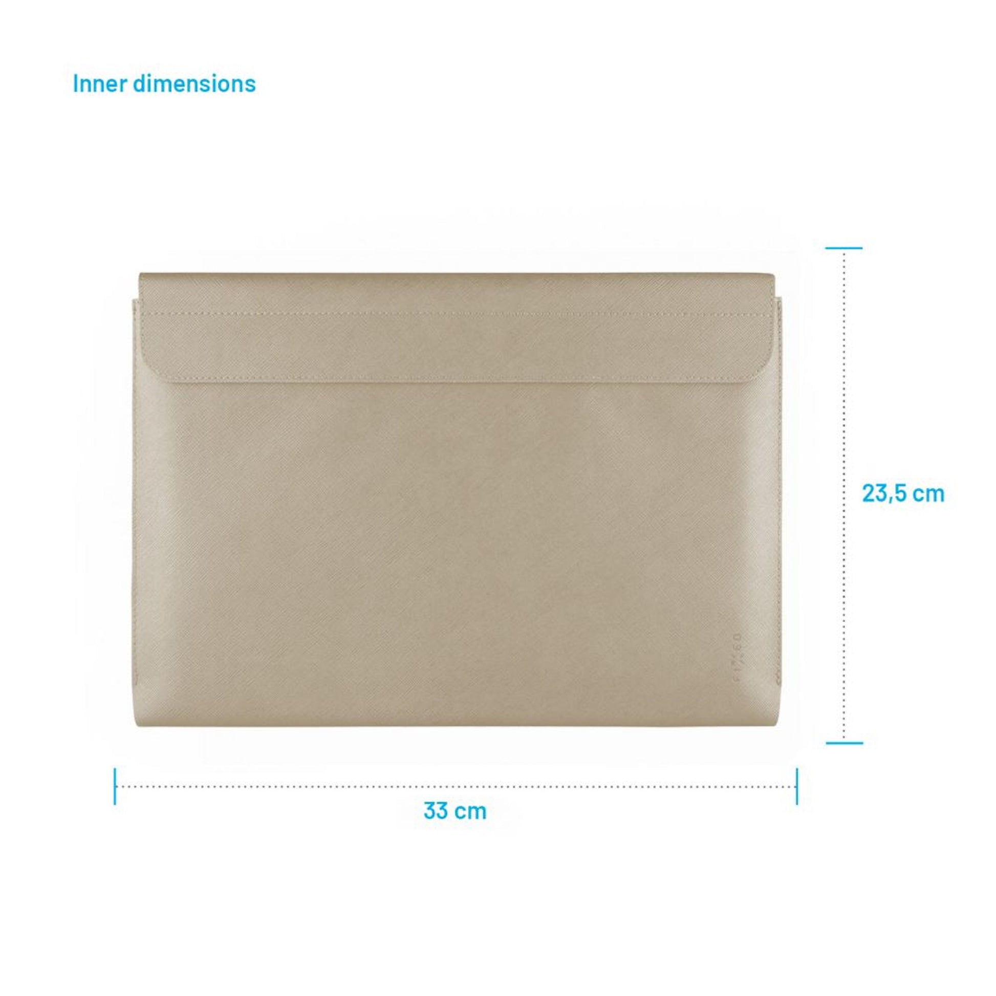 Pouzdro FIXED York pro notebooky o úhlopříčce do 13", krémové - FIXED