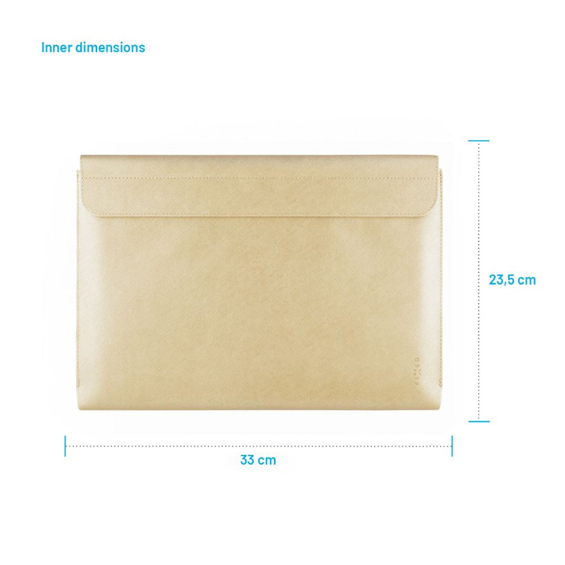 Pouzdro FIXED York pro notebooky o úhlopříčce do 13", světle žluté - FIXED