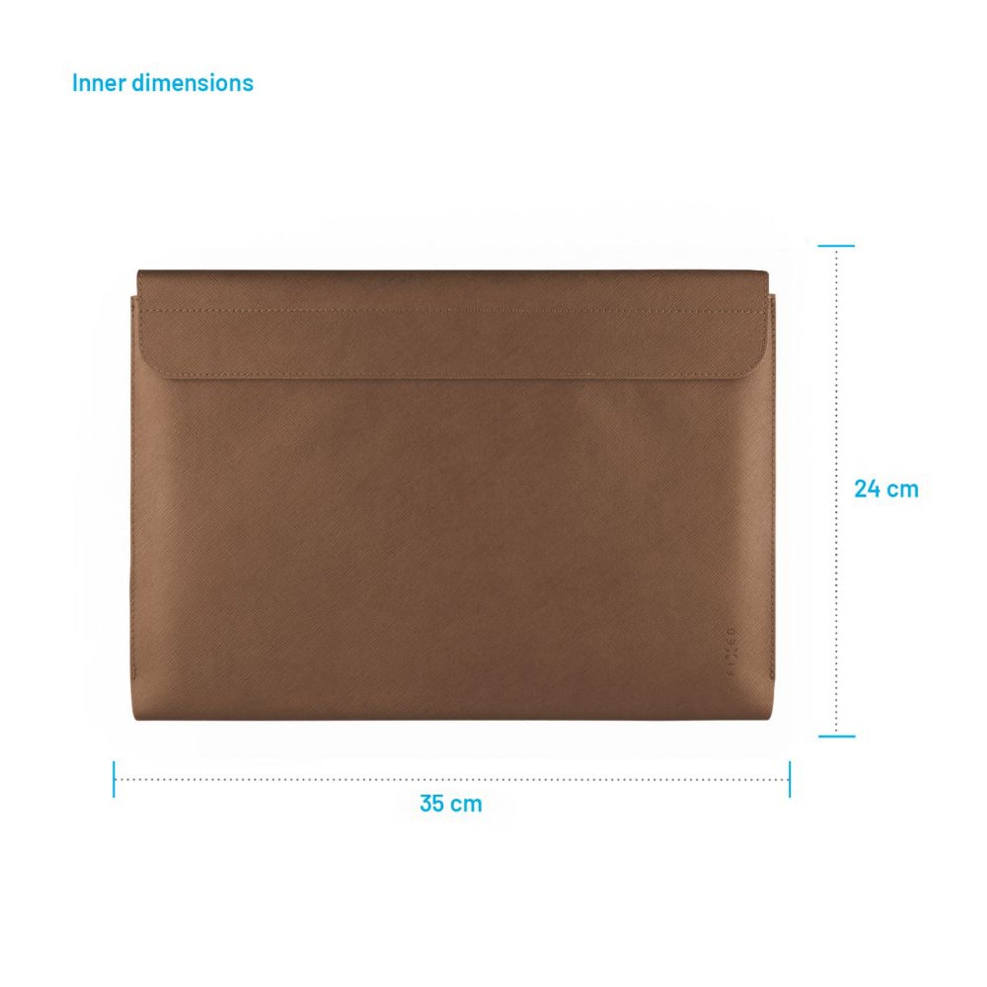 Pouzdro FIXED York pro notebooky o úhlopříčce do 15,3", kávové - FIXED