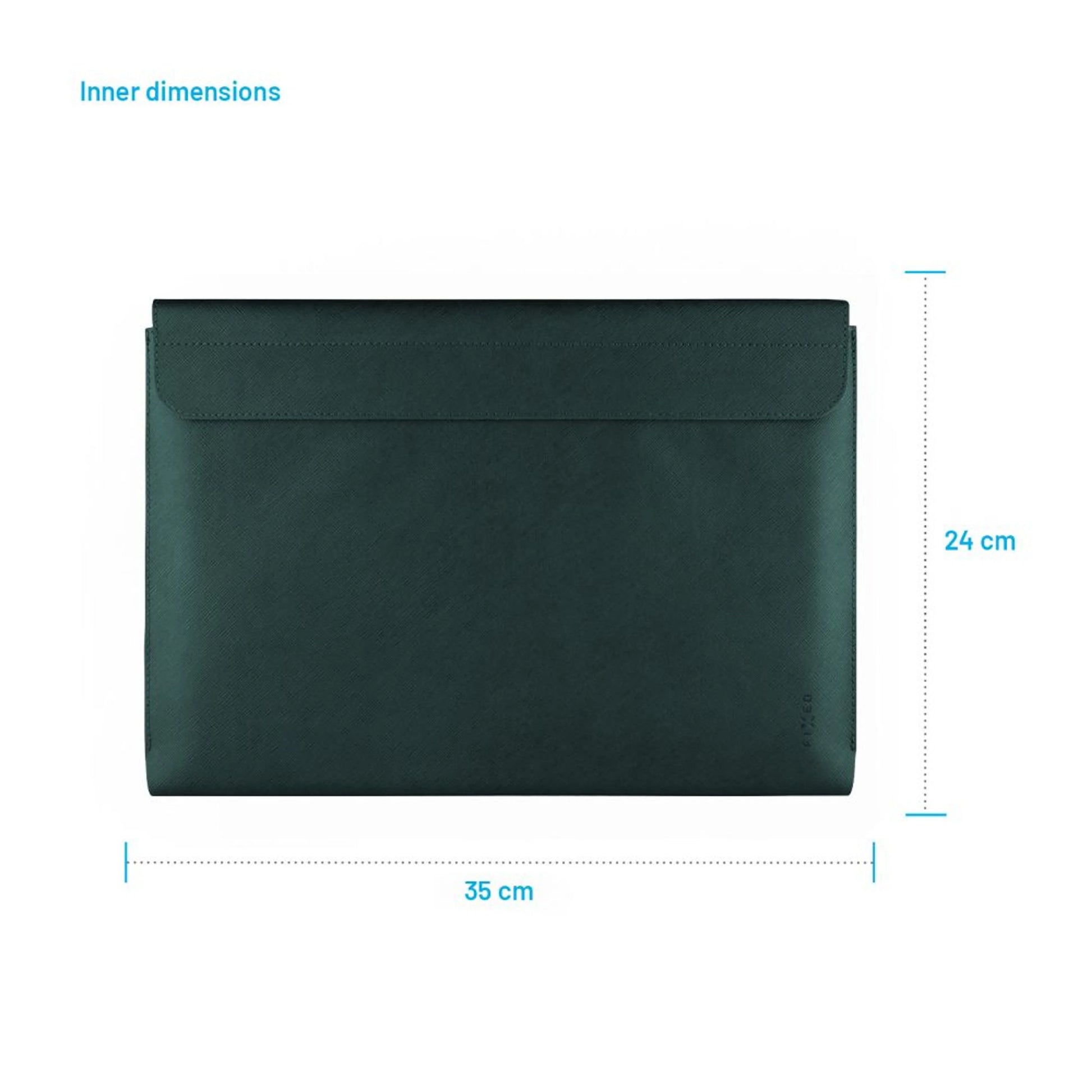 Pouzdro FIXED York pro notebooky o úhlopříčce do 15,3", tmavě zelené - FIXED
