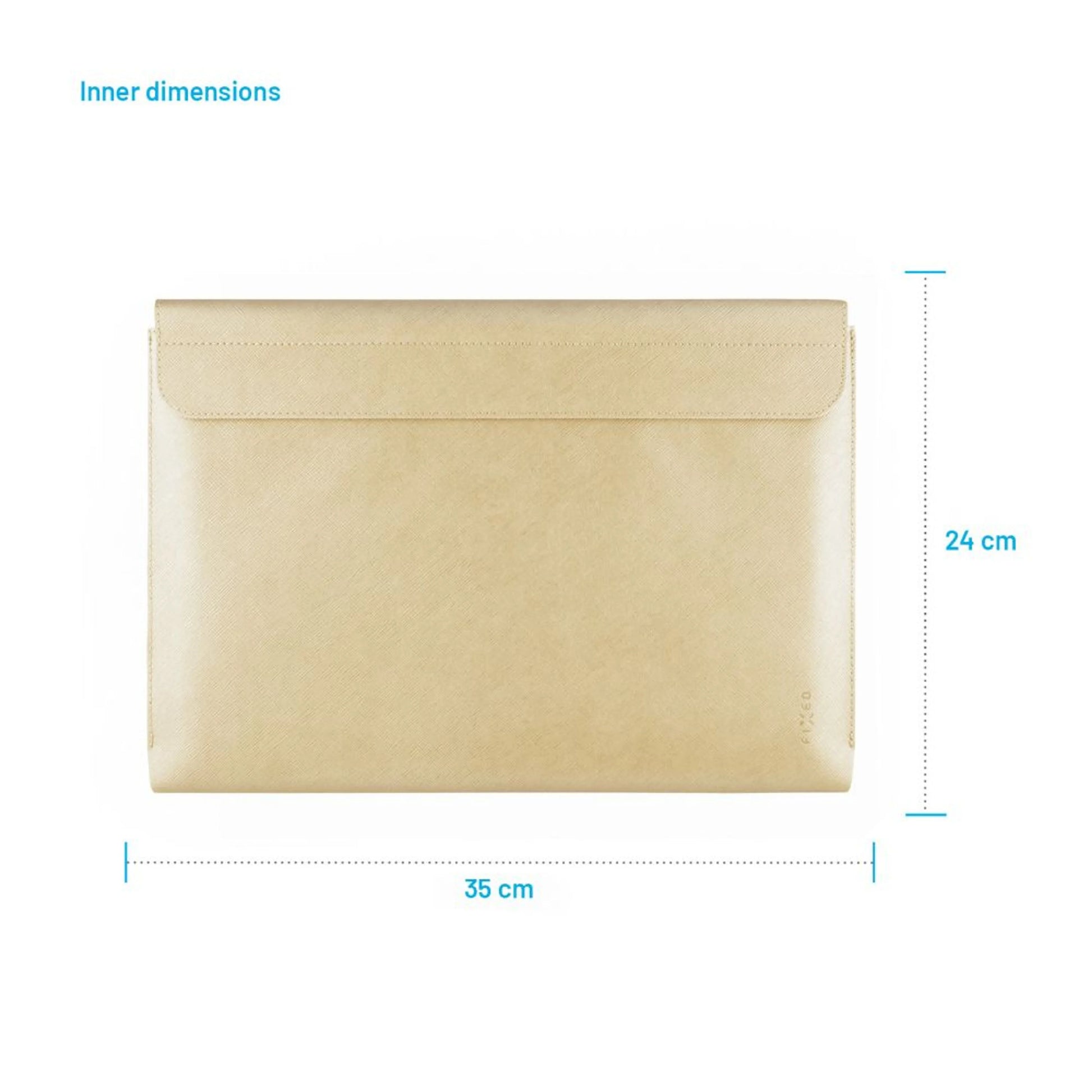 Pouzdro FIXED York pro notebooky o úhlopříčce do 15,3", světle žluté - FIXED
