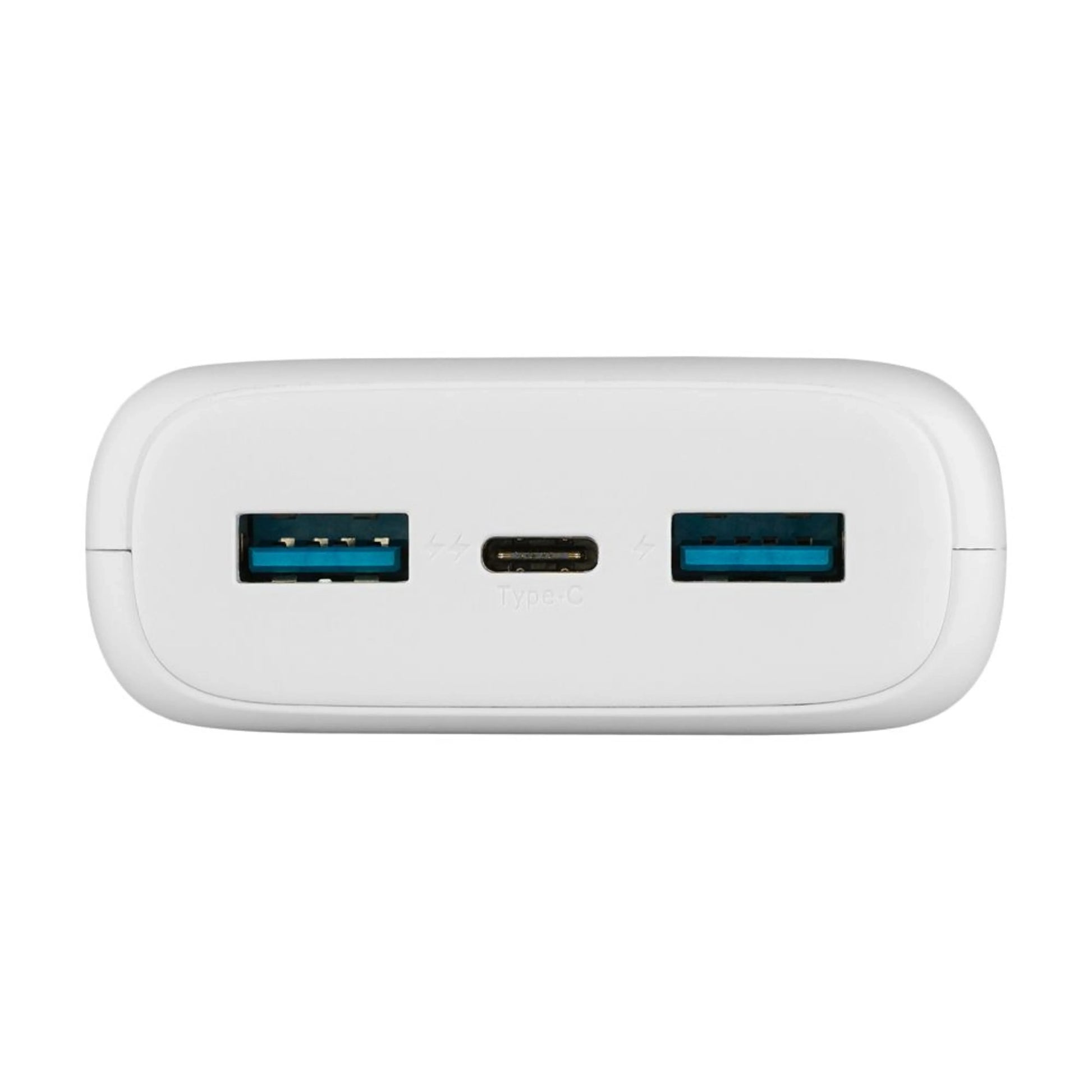 Powerbanka FIXED Zen 20 s LCD displejem a výstupem PD 20W, 20 000 mAh, bílá - FIXED