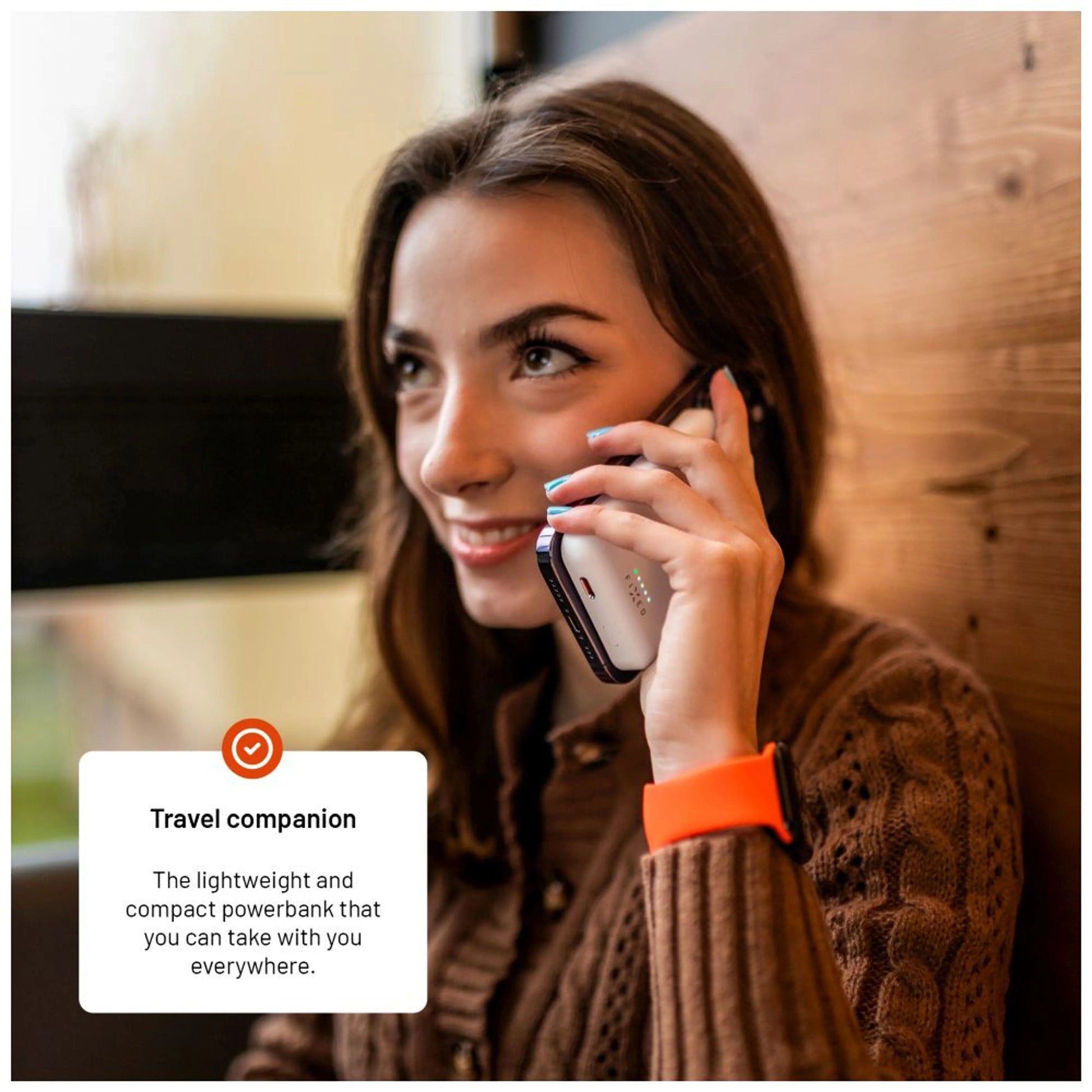 Powerbanka FIXED MagZen s bezdrátovým nabíjením a podporou Magsafe, 6 000 mAh, bílá - FIXED