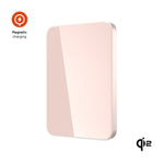 Powerbanka FIXED MagZen 5 Crystal s bezdrátovým nabíjením se standardem Qi2 a podporou MagSafe, 5 000 mAh, růžová - FIXED