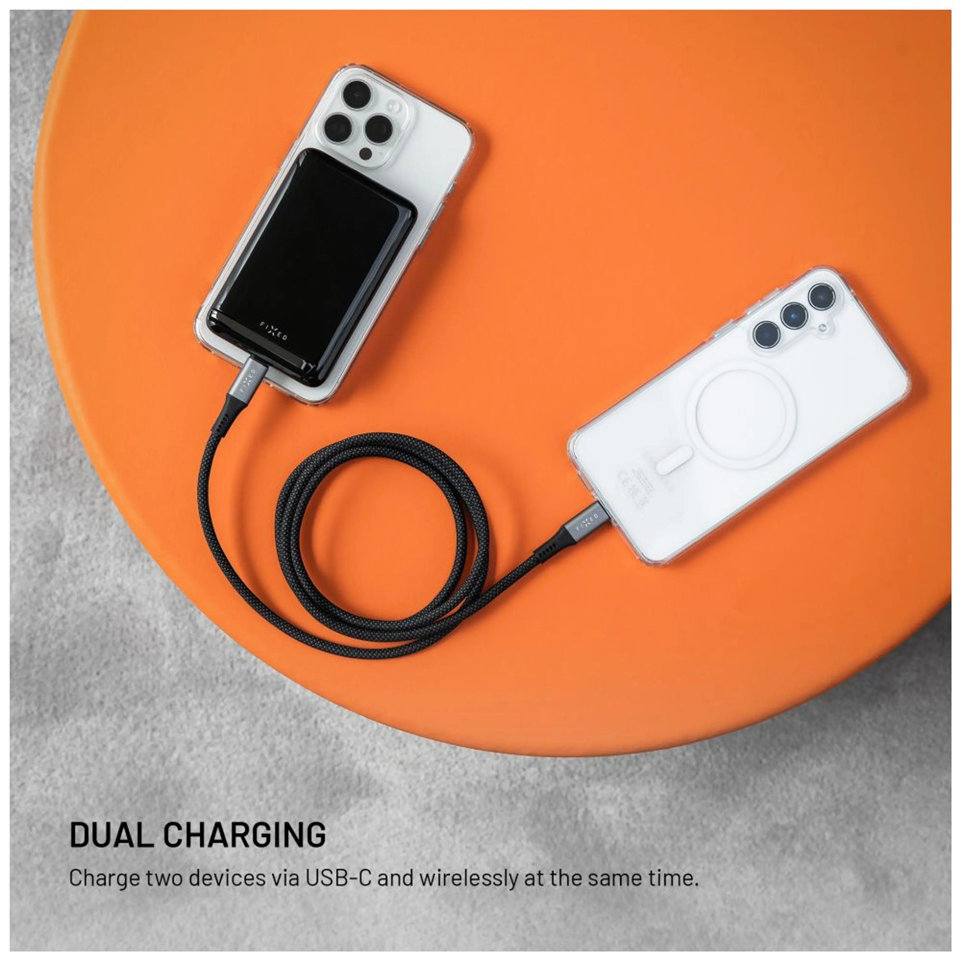 Powerbanka FIXED MagZen 10 Pro s bezdrátovým nabíjením se standardem Qi2 a podporou MagSafe, 10 000 mAh, černá - FIXED