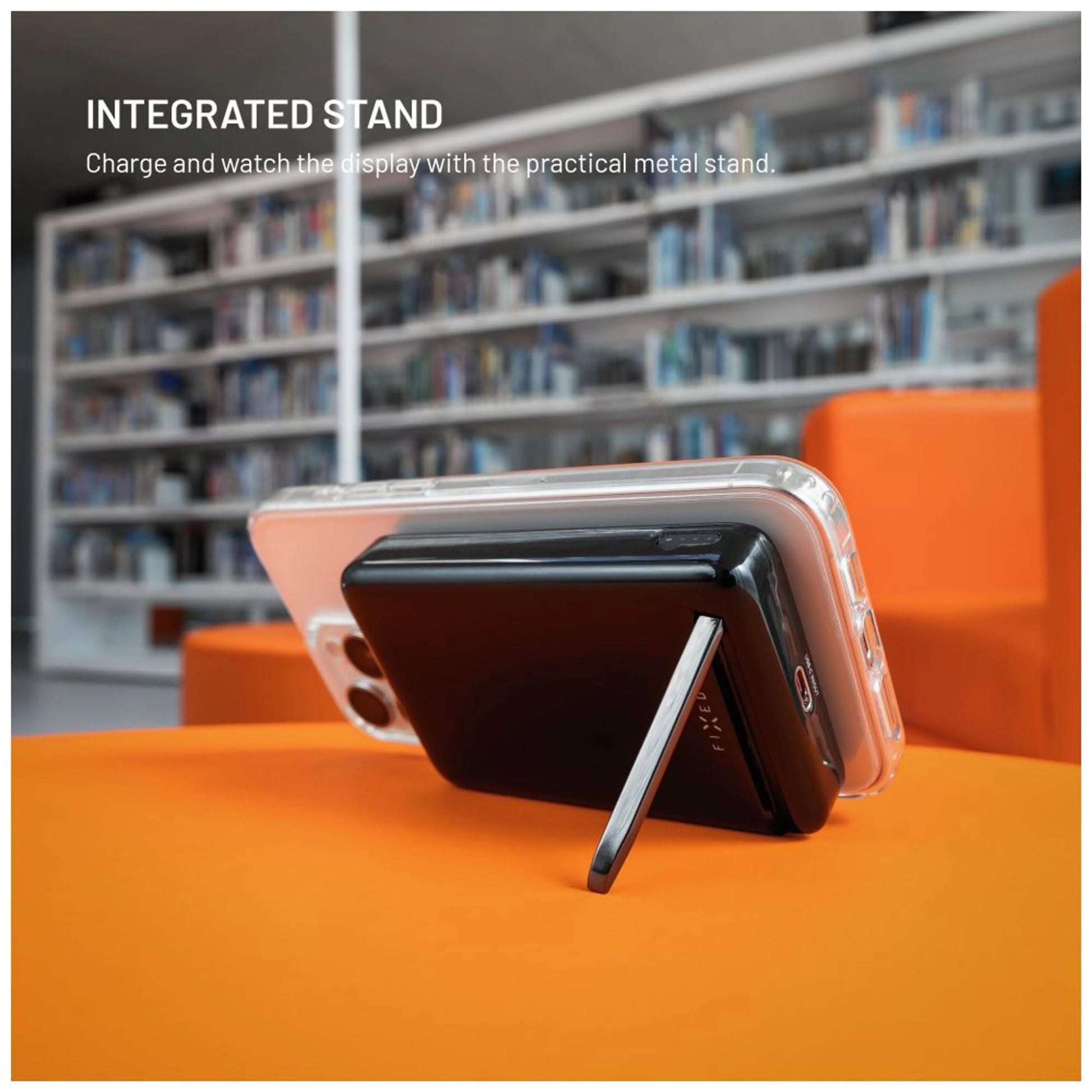 Powerbanka FIXED MagZen 10 Pro s bezdrátovým nabíjením se standardem Qi2 a podporou MagSafe, 10 000 mAh, černá - FIXED