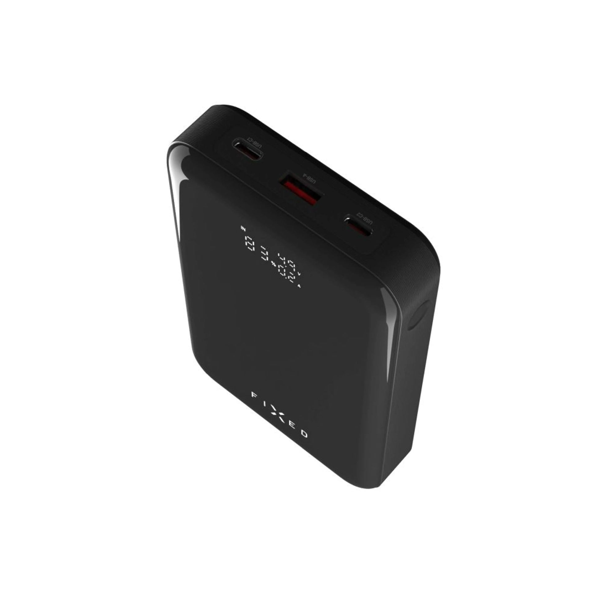 Powerbanka FIXED Zen 20 Pro s LCD displejem a výstupem 130W, 20 000 mAh, černá - FIXED