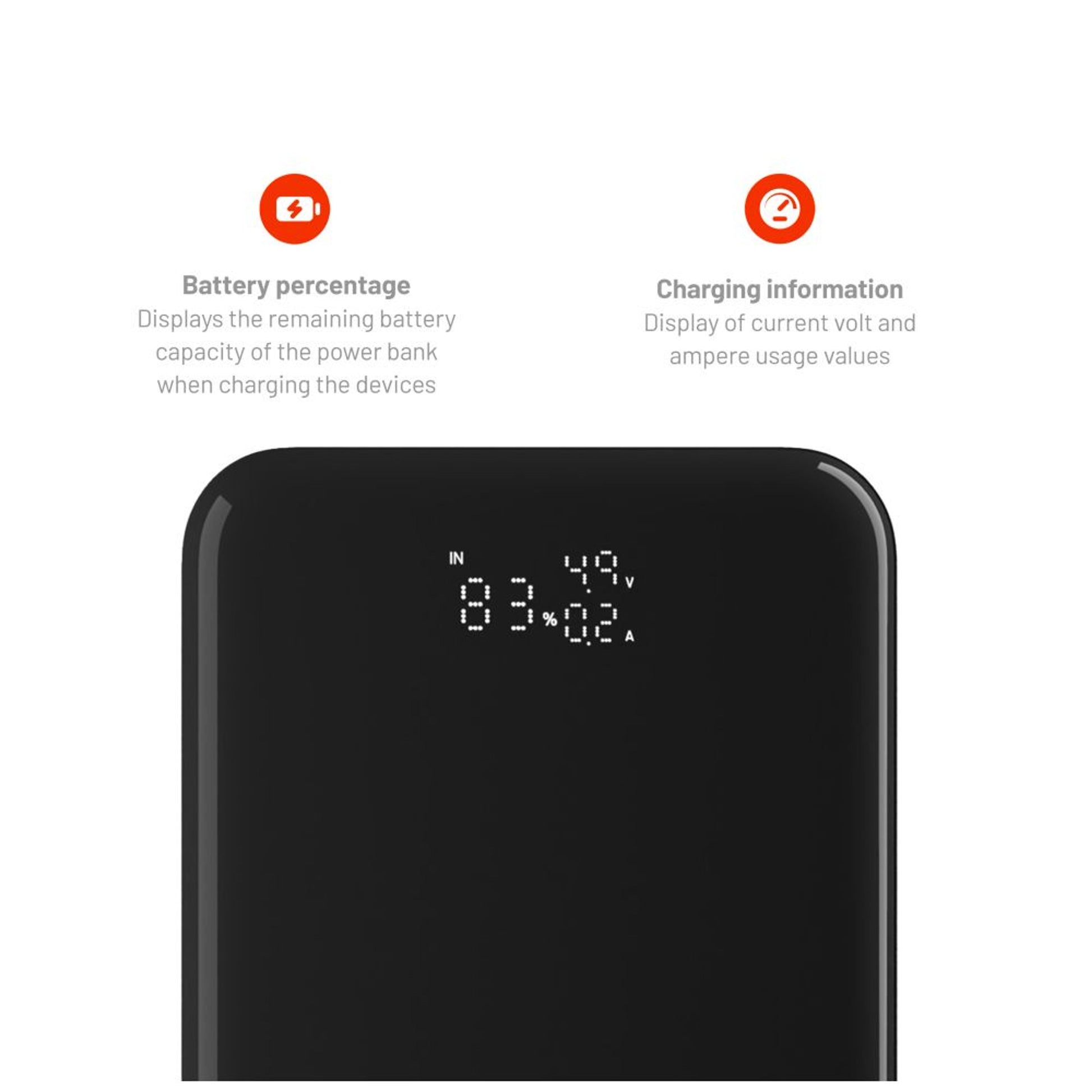 Powerbanka FIXED Zen 20 Pro s LCD displejem a výstupem 130W, 20 000 mAh, černá - FIXED