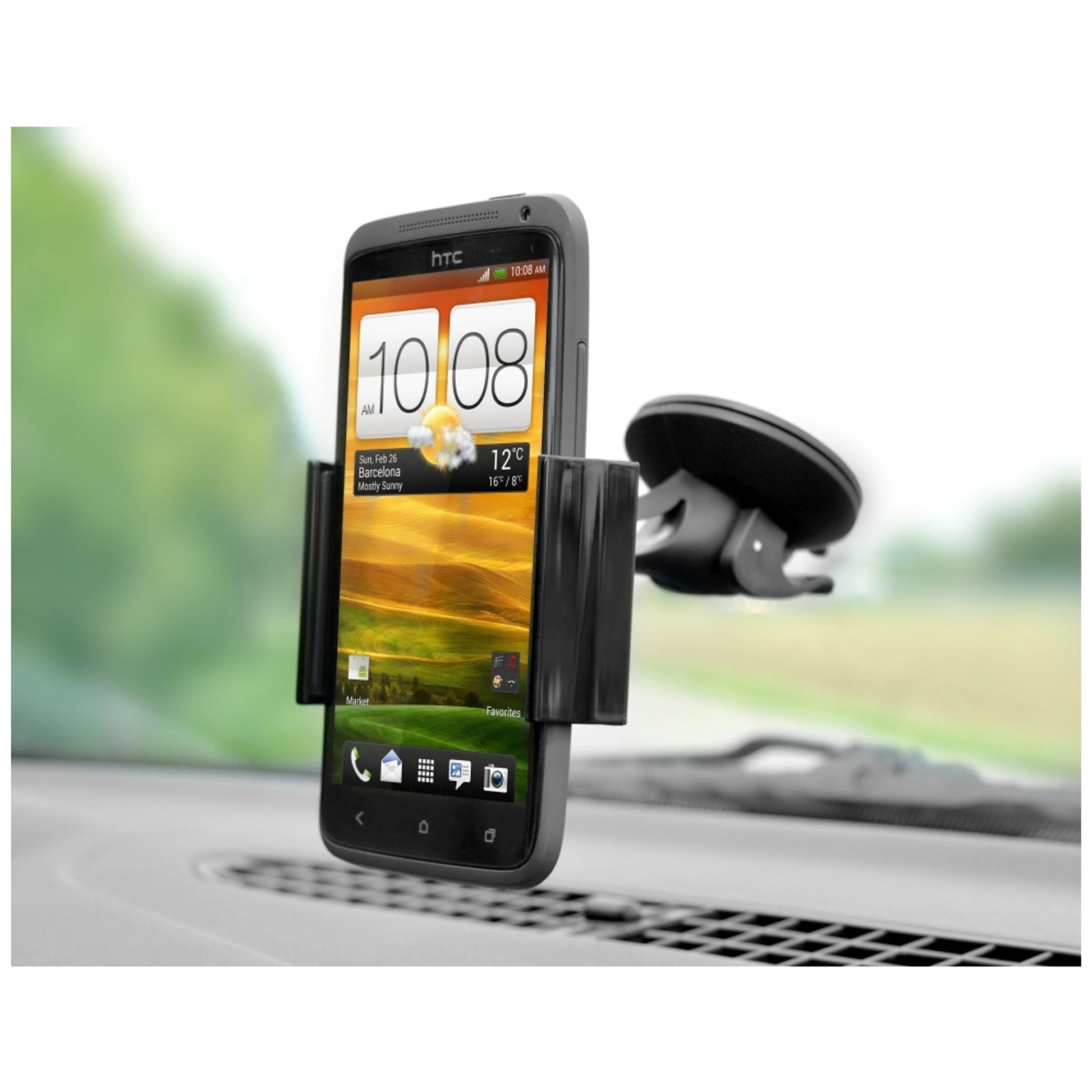 Univerzální držák FIXED FIX3 s adhesivní přísavkou, pro smartphony větších rozměrů o šířce 6-9 cm,rozbaleno - FIXED