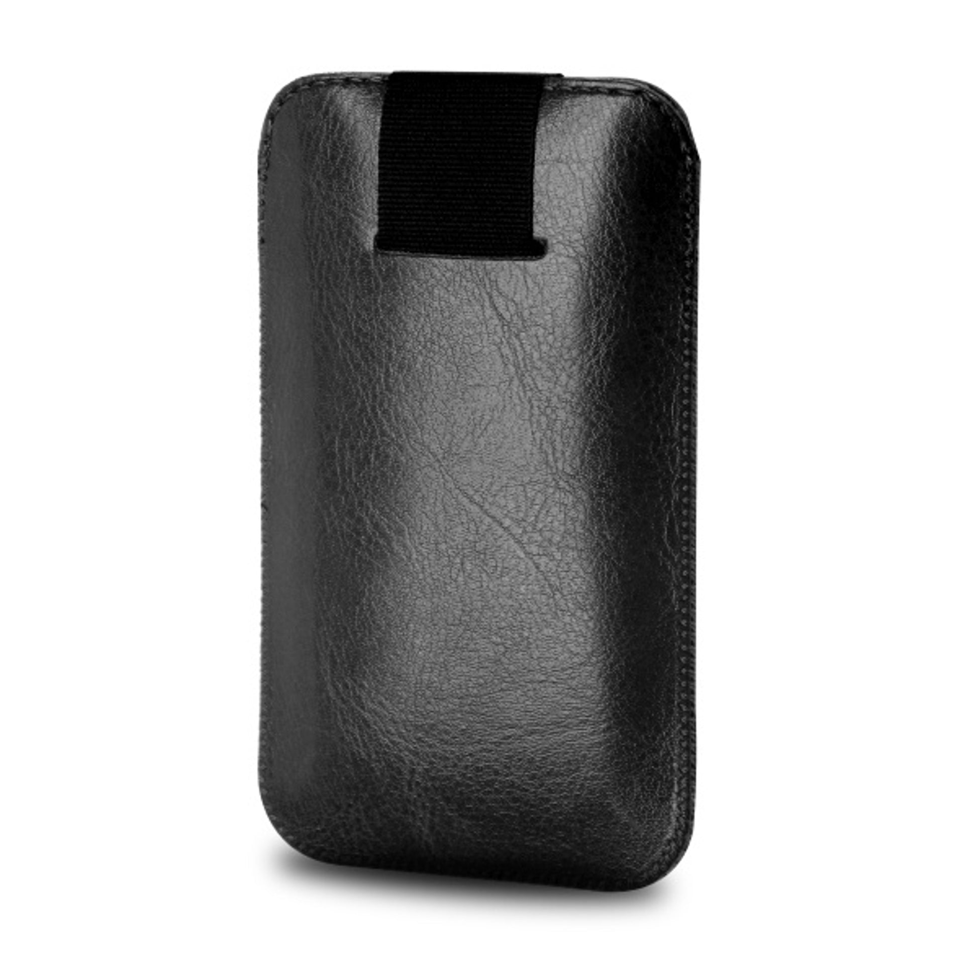 Pouzdro FIXED Soft Slim se zavíráním, PU kůže, černé - FIXED
